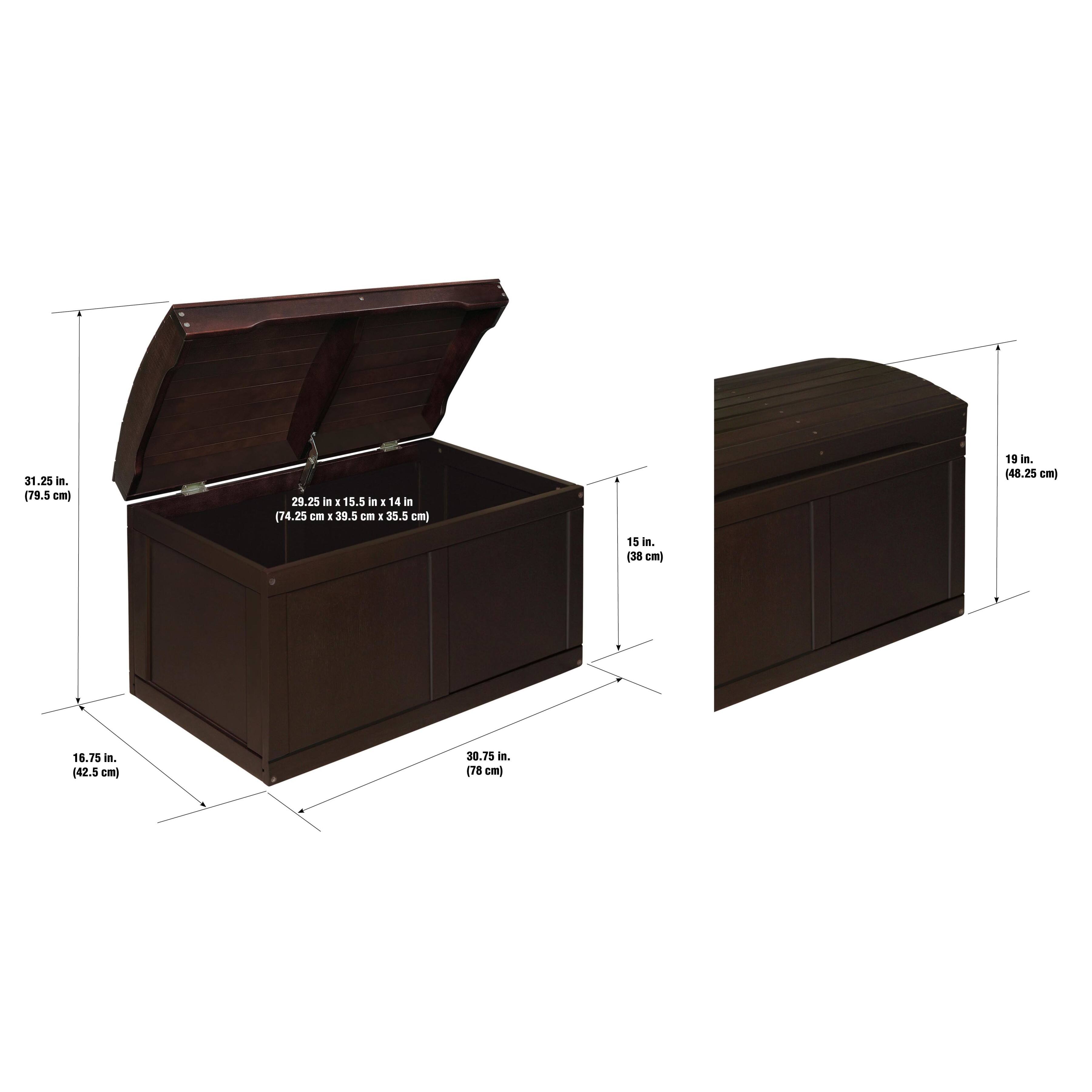 Badger Basket Hardwood Barrel Top Toy Chest