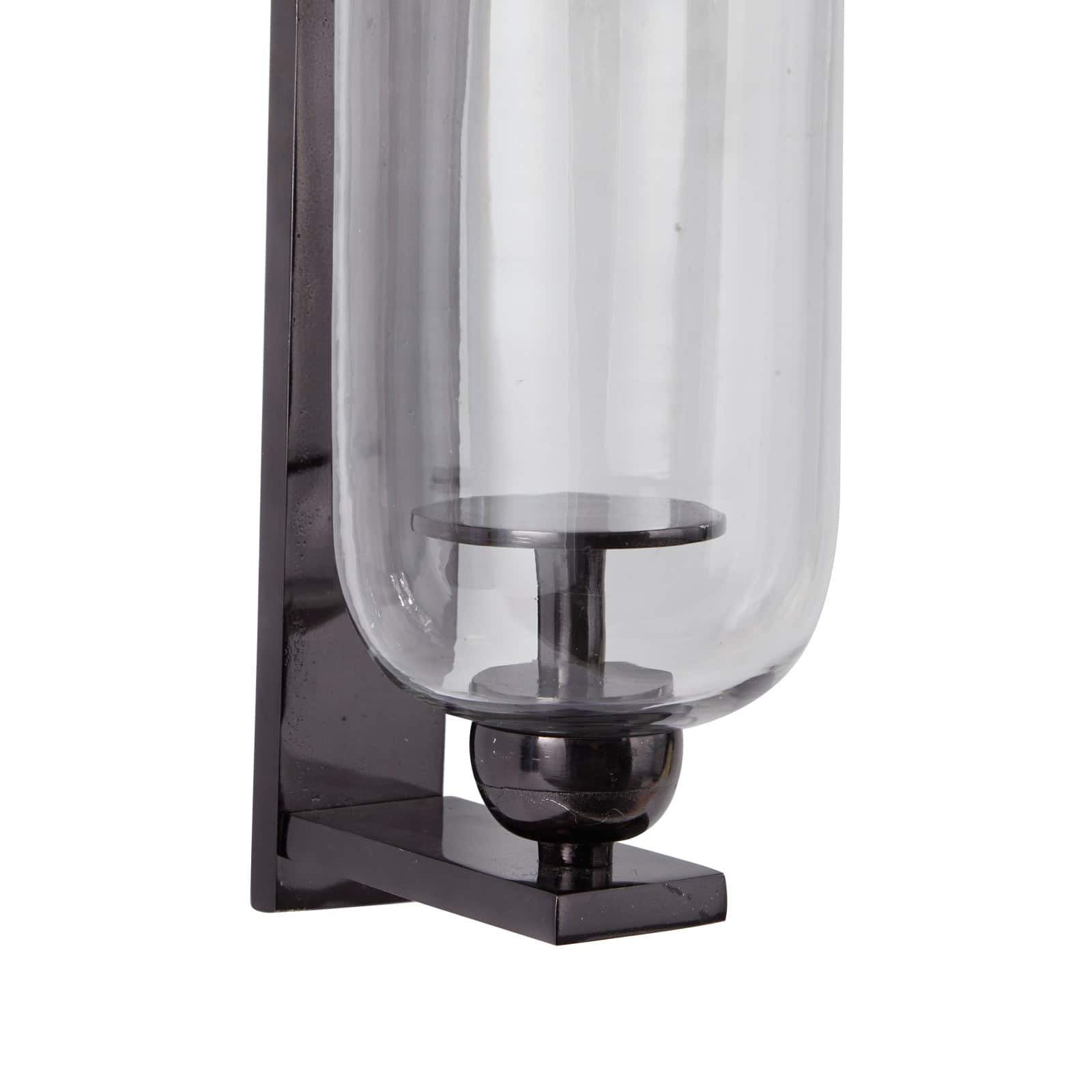 Black Aluminum Modern Wall Sconce, 6" x 8" x 16"