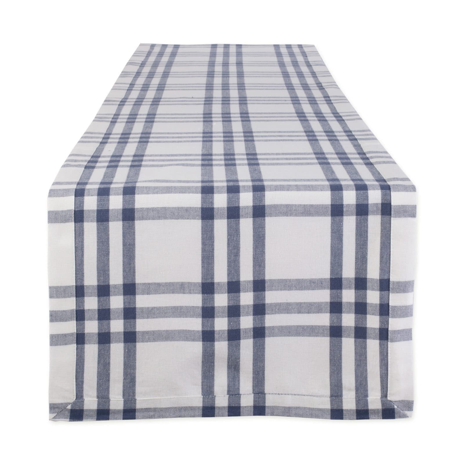 DII® 108" French Blue Farm To Table Check Table Runner