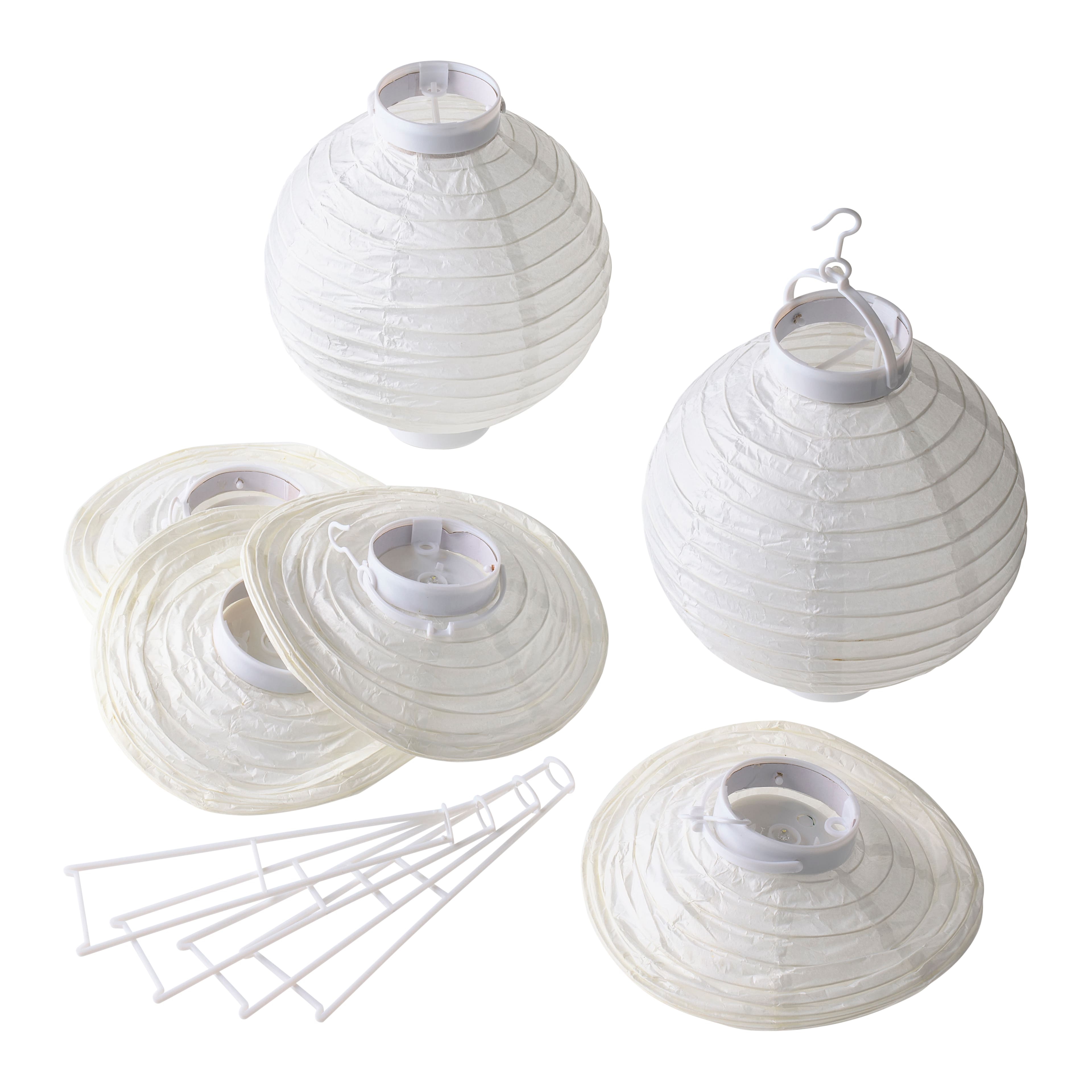 8" White Paper Lantern Set by Ashland®