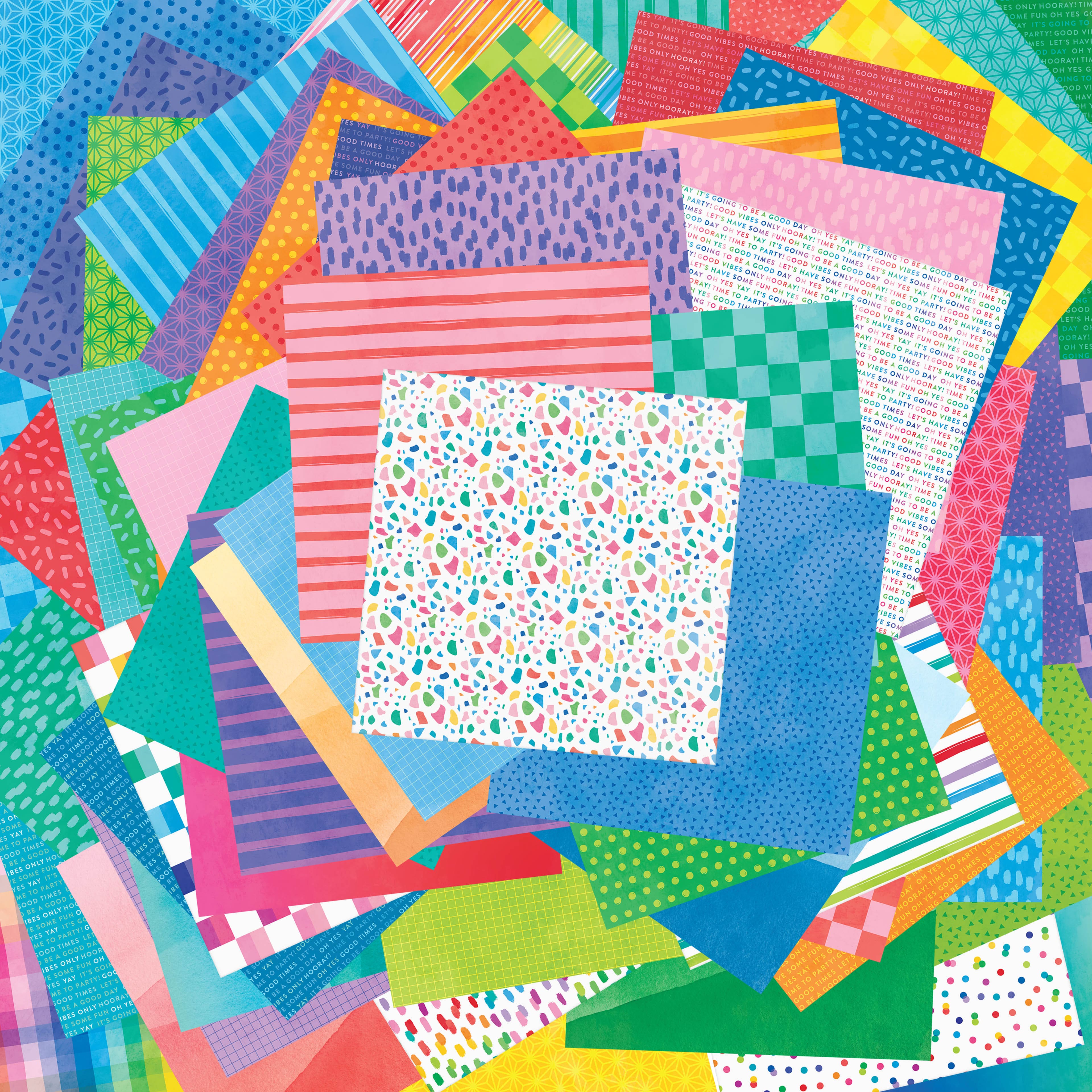 9 Pack: 12" x 12" Bright Rainbow Paper Pad by Recollections™