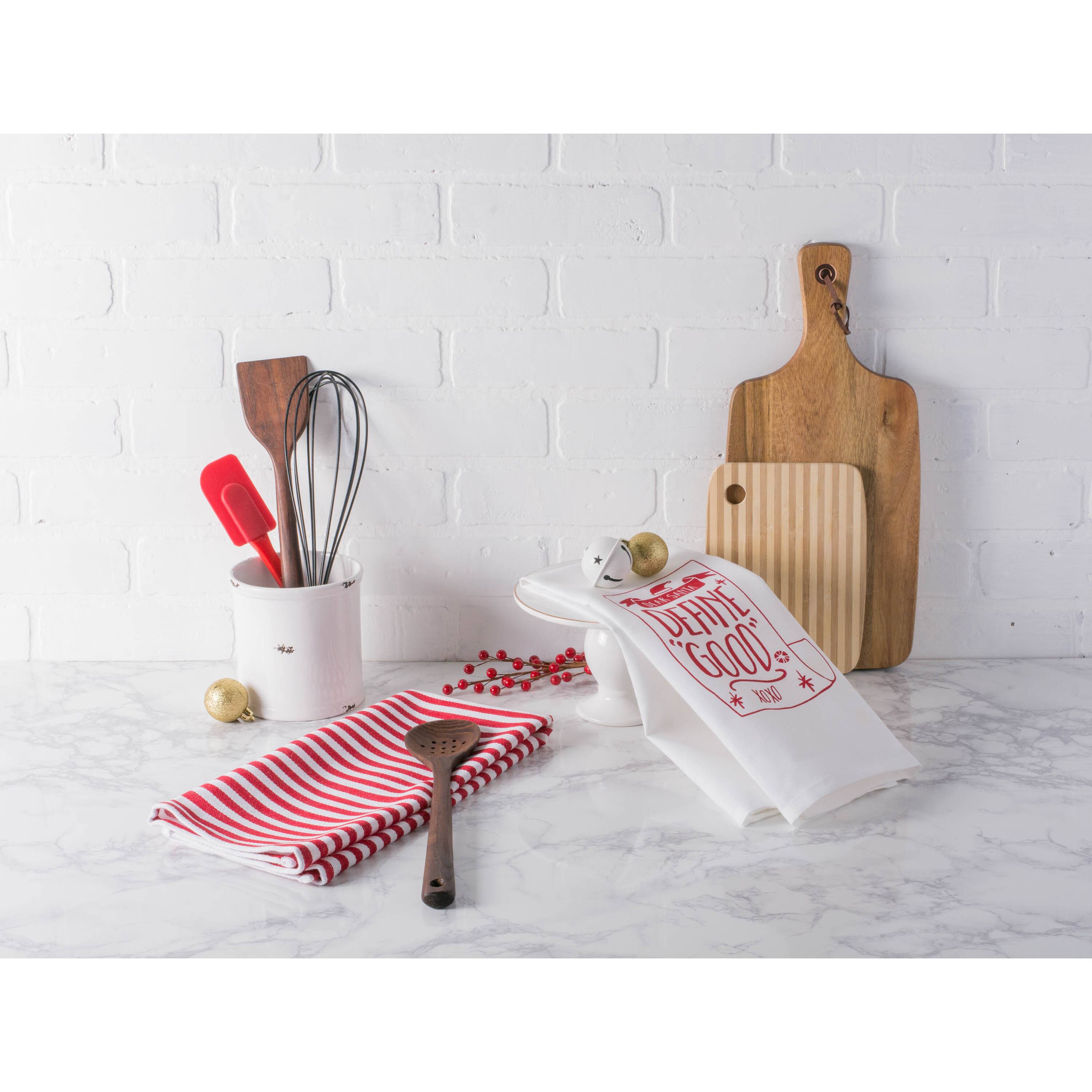 DII® Assorted Dear Santa Holiday Printed Dishtowel Set