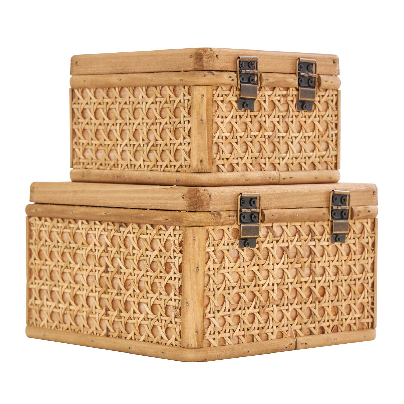 Brown Wooden Box Set