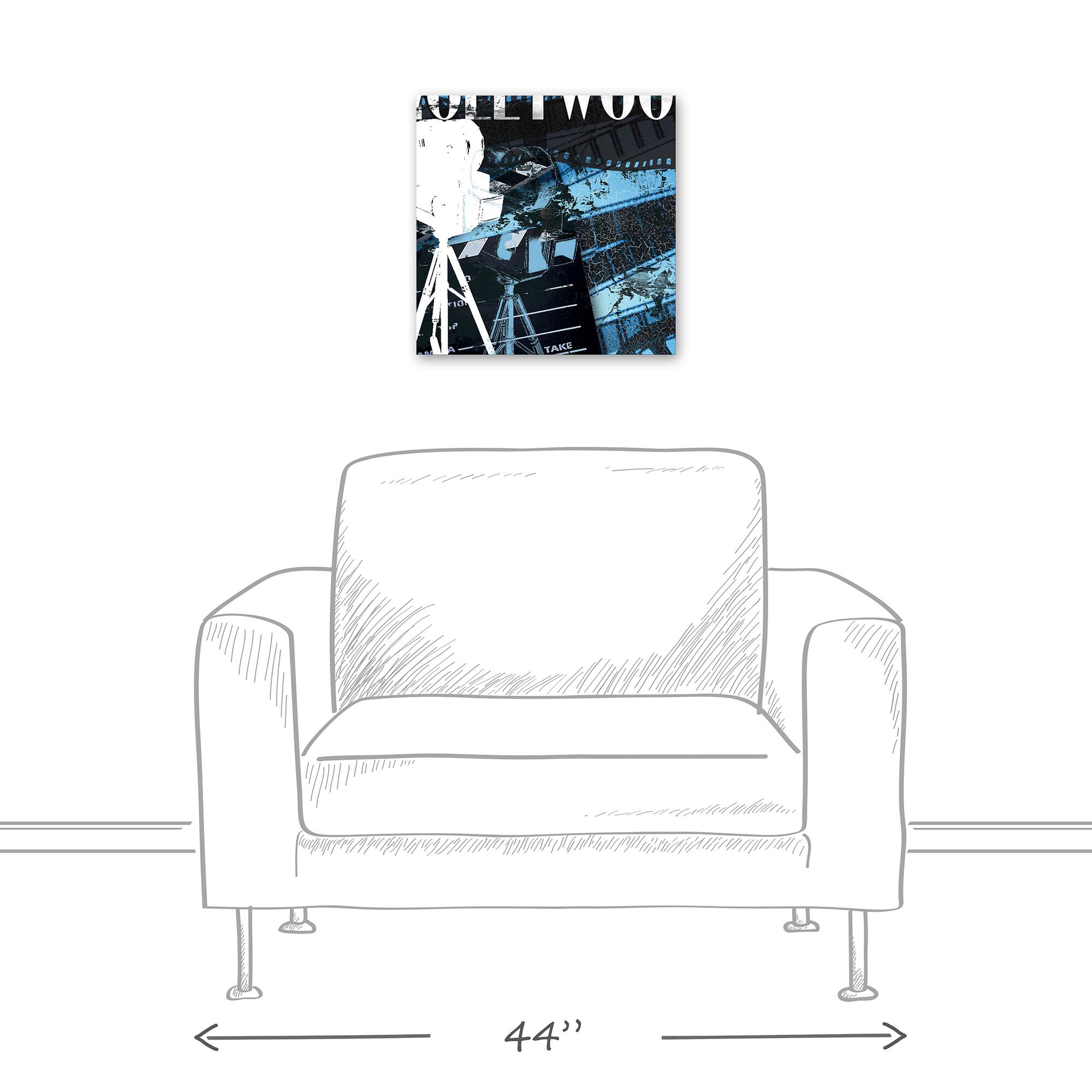 Hollywood Blues 16" x 16" Canvas Wall Art