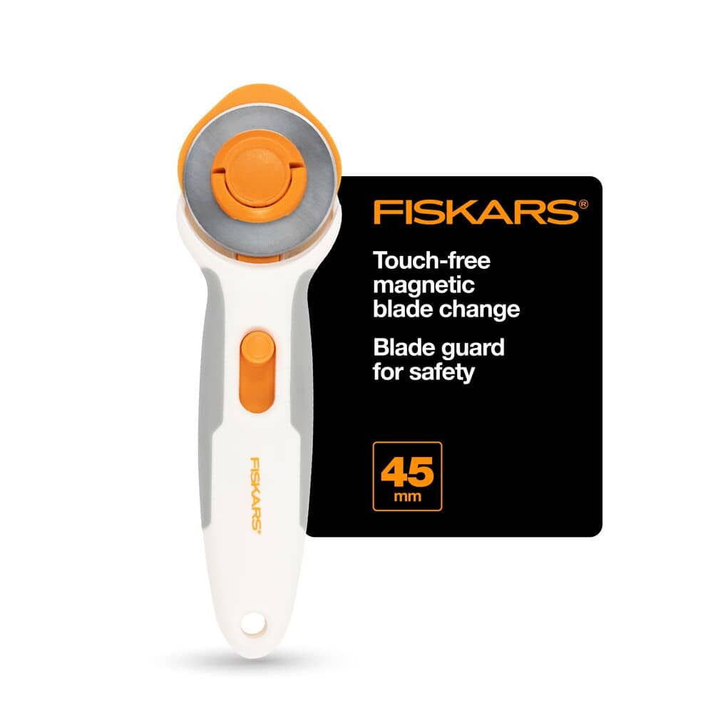 Fiskars® 45mm Easy Change Titanium Stick Rotary Cutter
