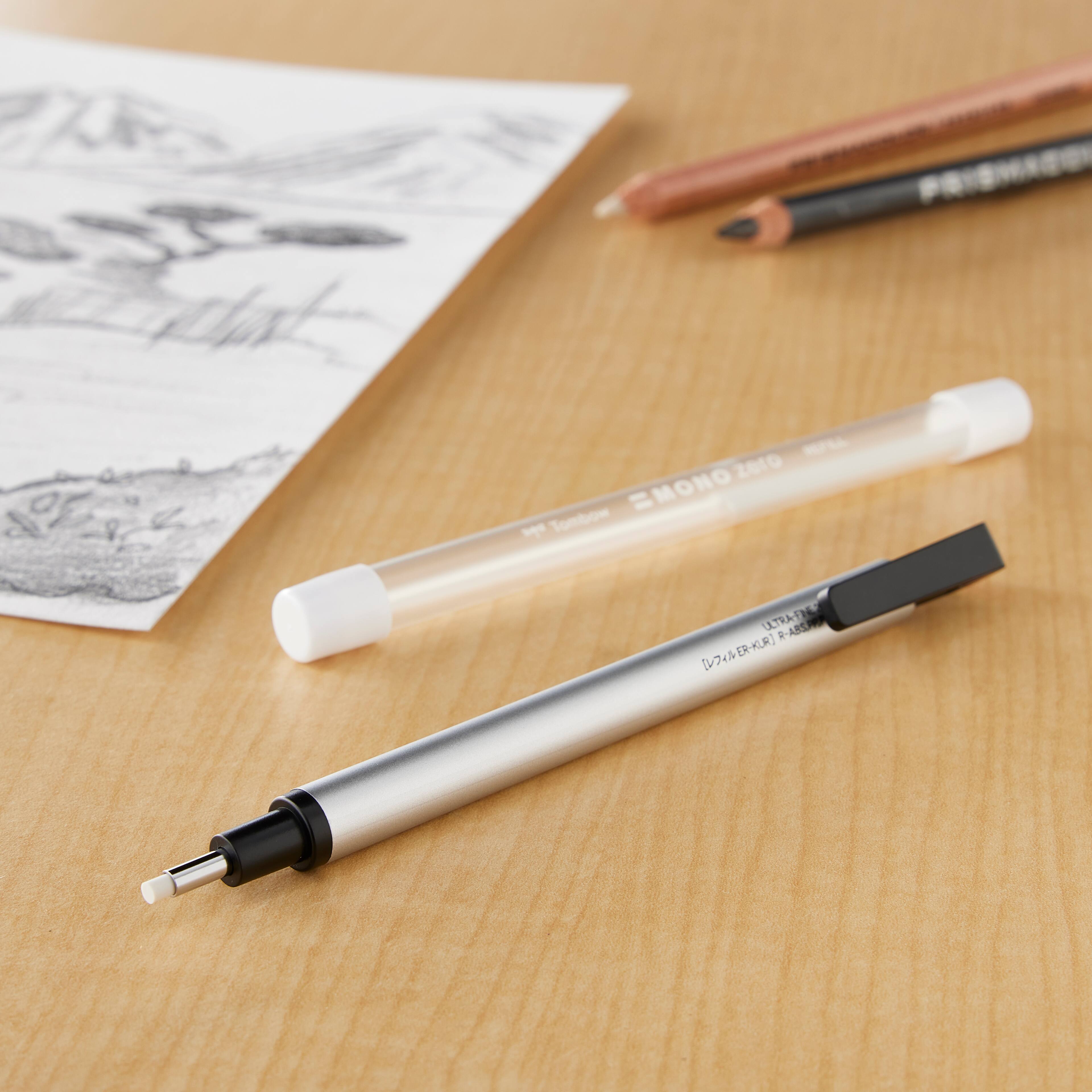 12 Pack: Tombow Mono Zero Round Eraser & Refill