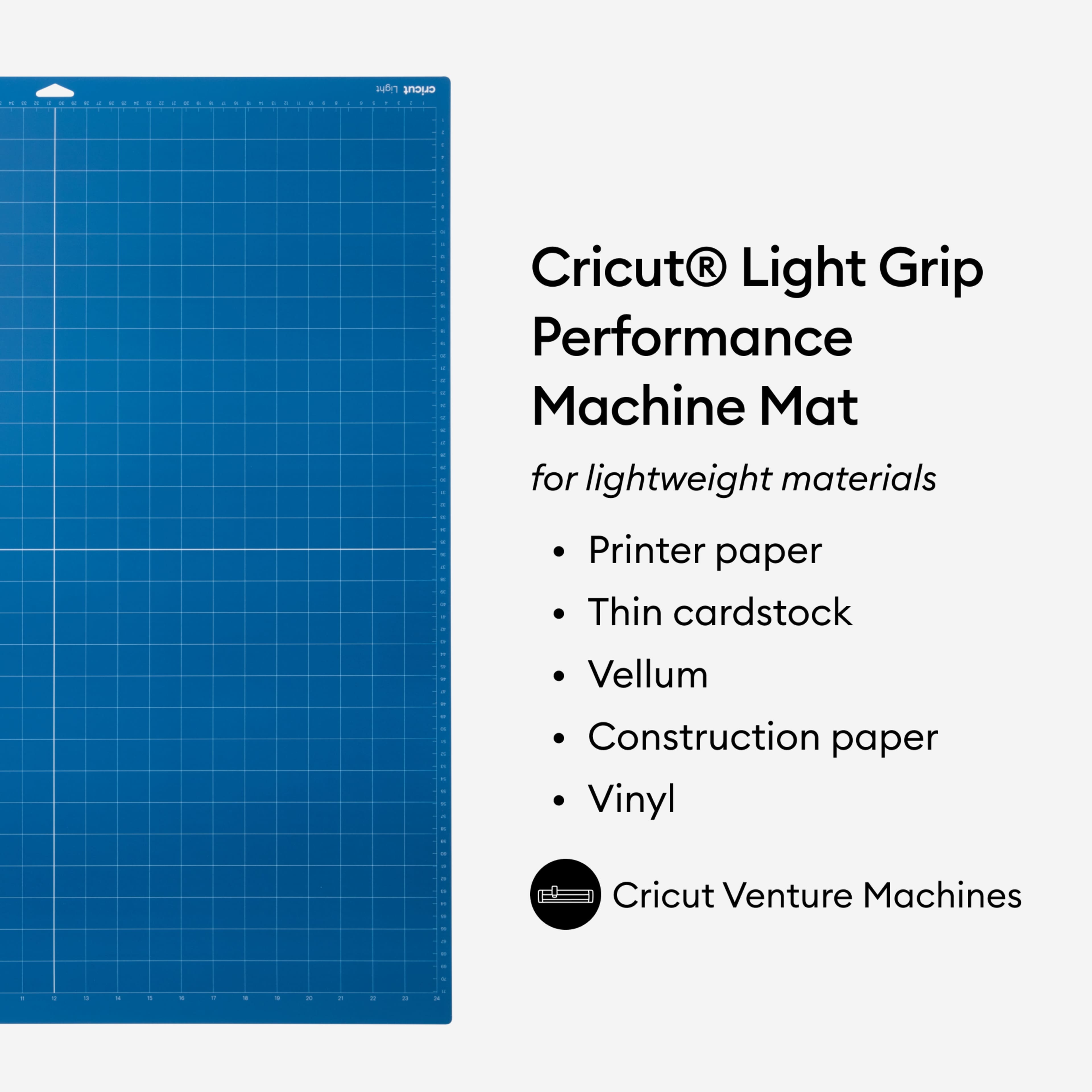 Cricut® 2-Pack Light Grip Performance Machine Mats, 24" x 12"