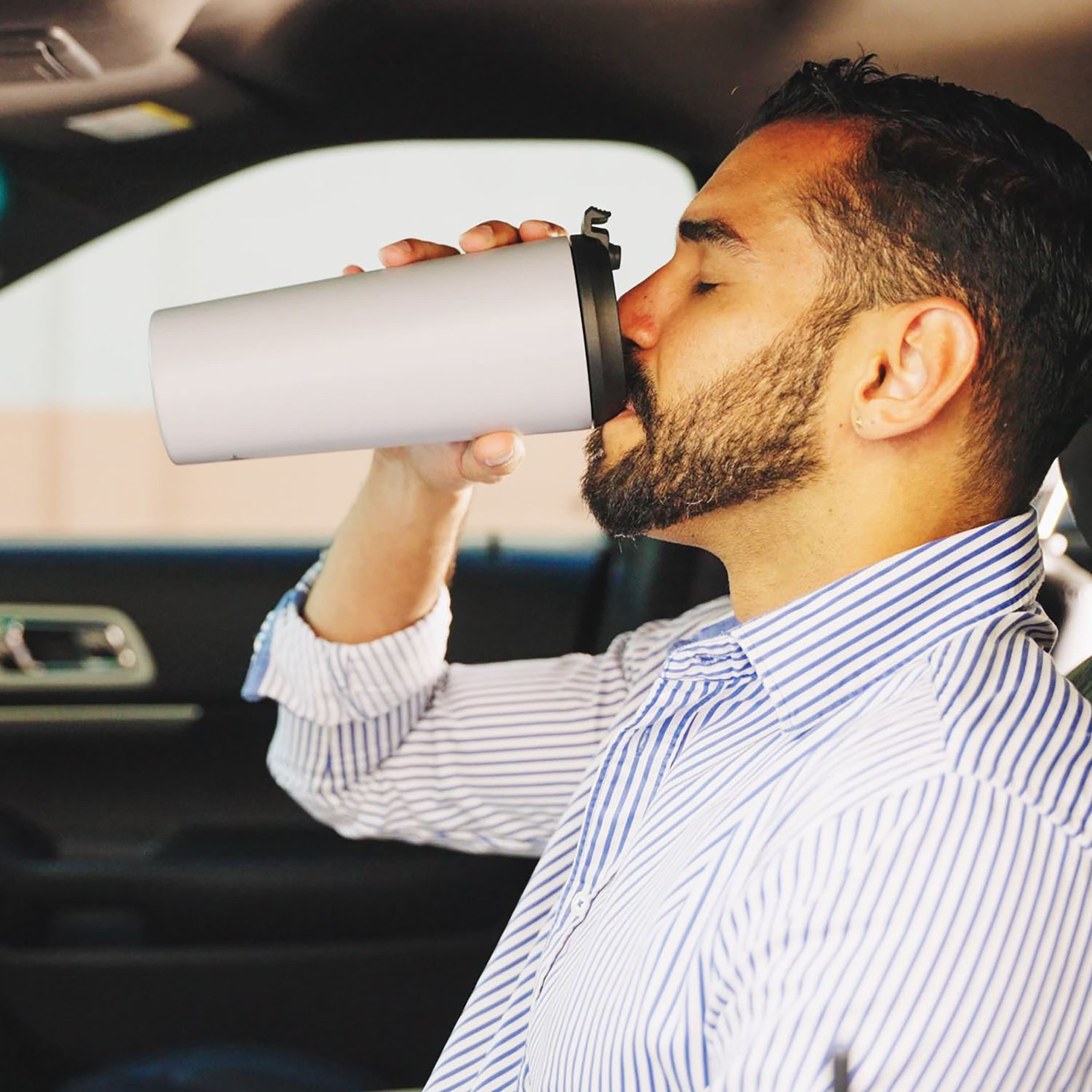 JoyJolt® 20oz. Vacuum Insulated Tumbler with Flip Lid & Straw