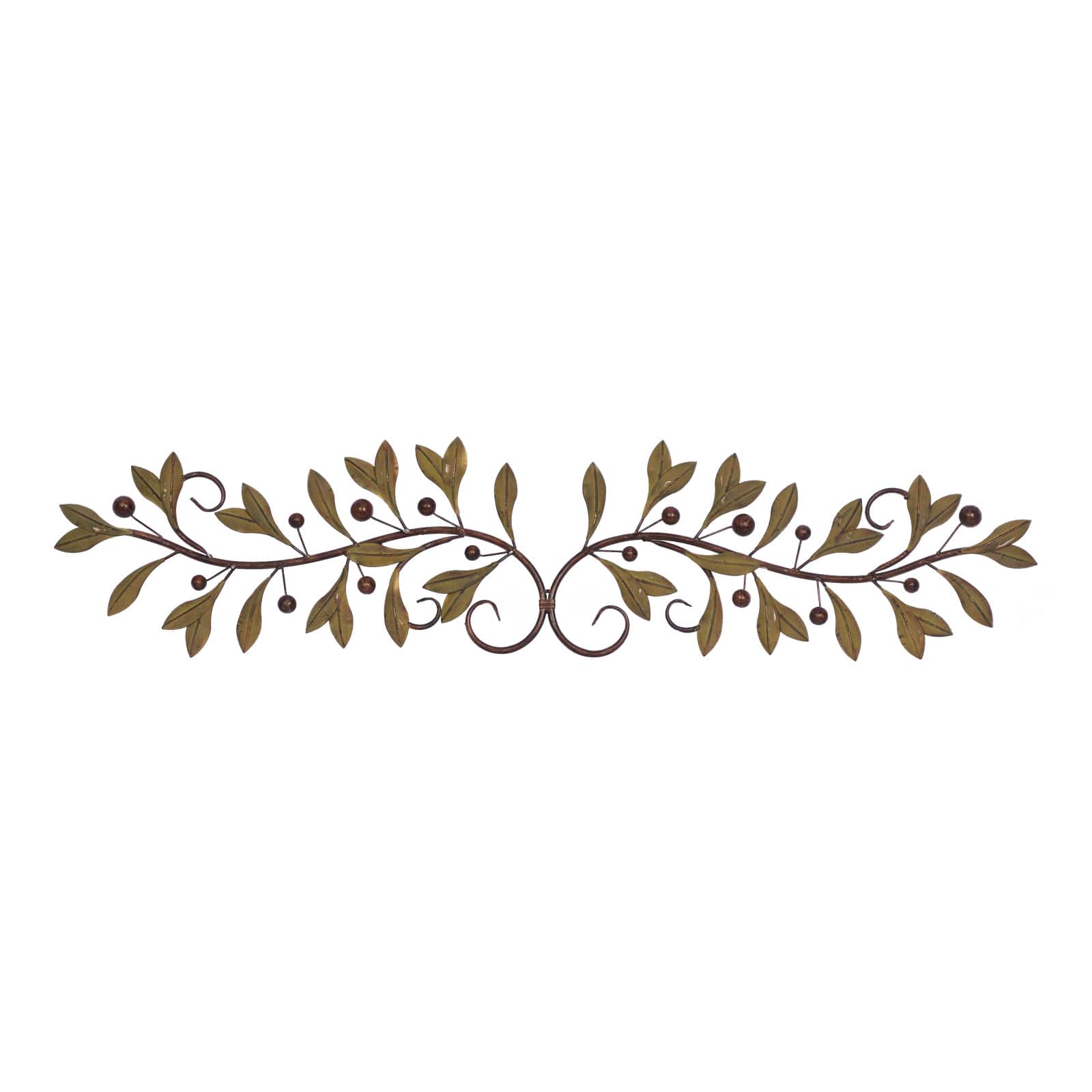Green Metal Traditional Floral Wall Décor