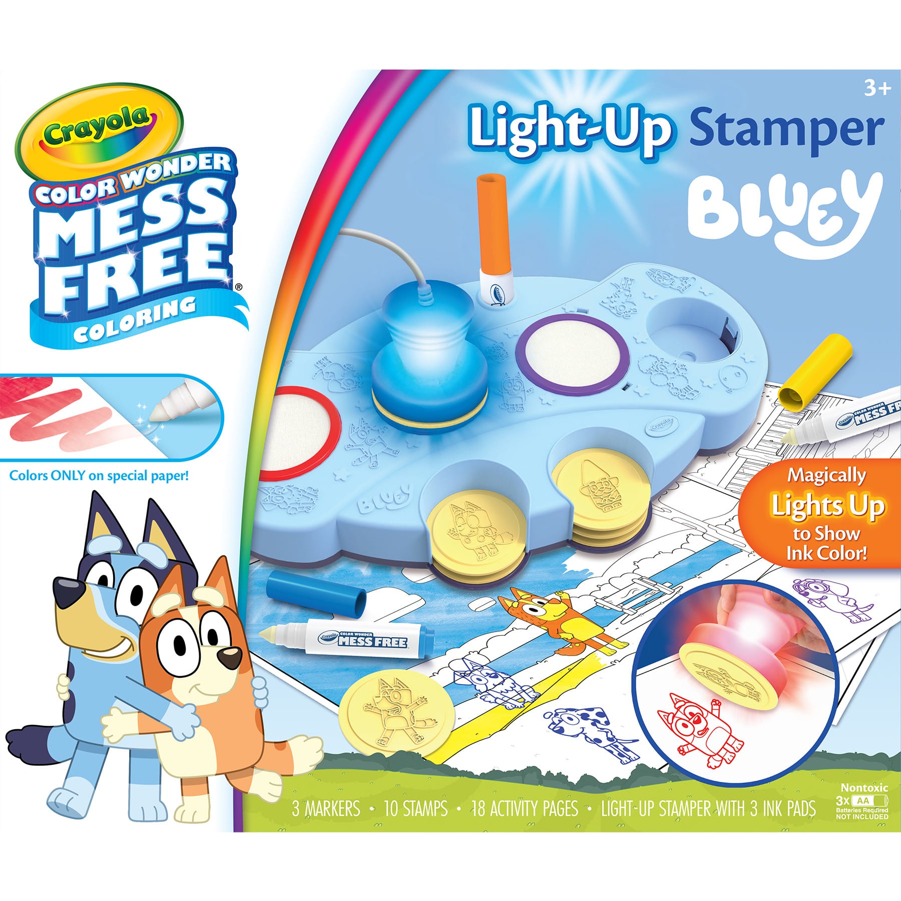 Crayola® Magic Light-Up Bluey Stamper Set