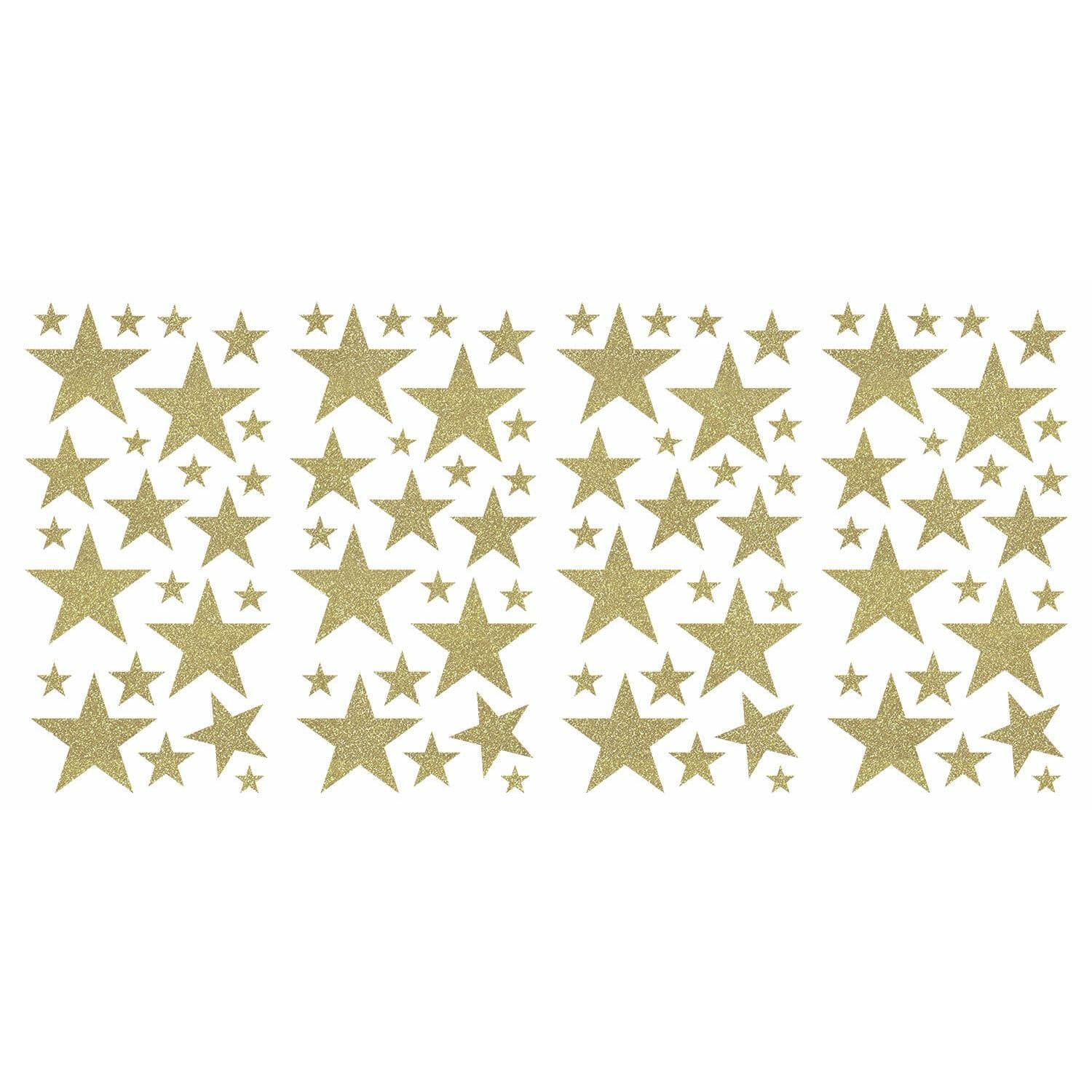 RoomMates Glitter Twinkle Stars Peel & Stick Wall Decals