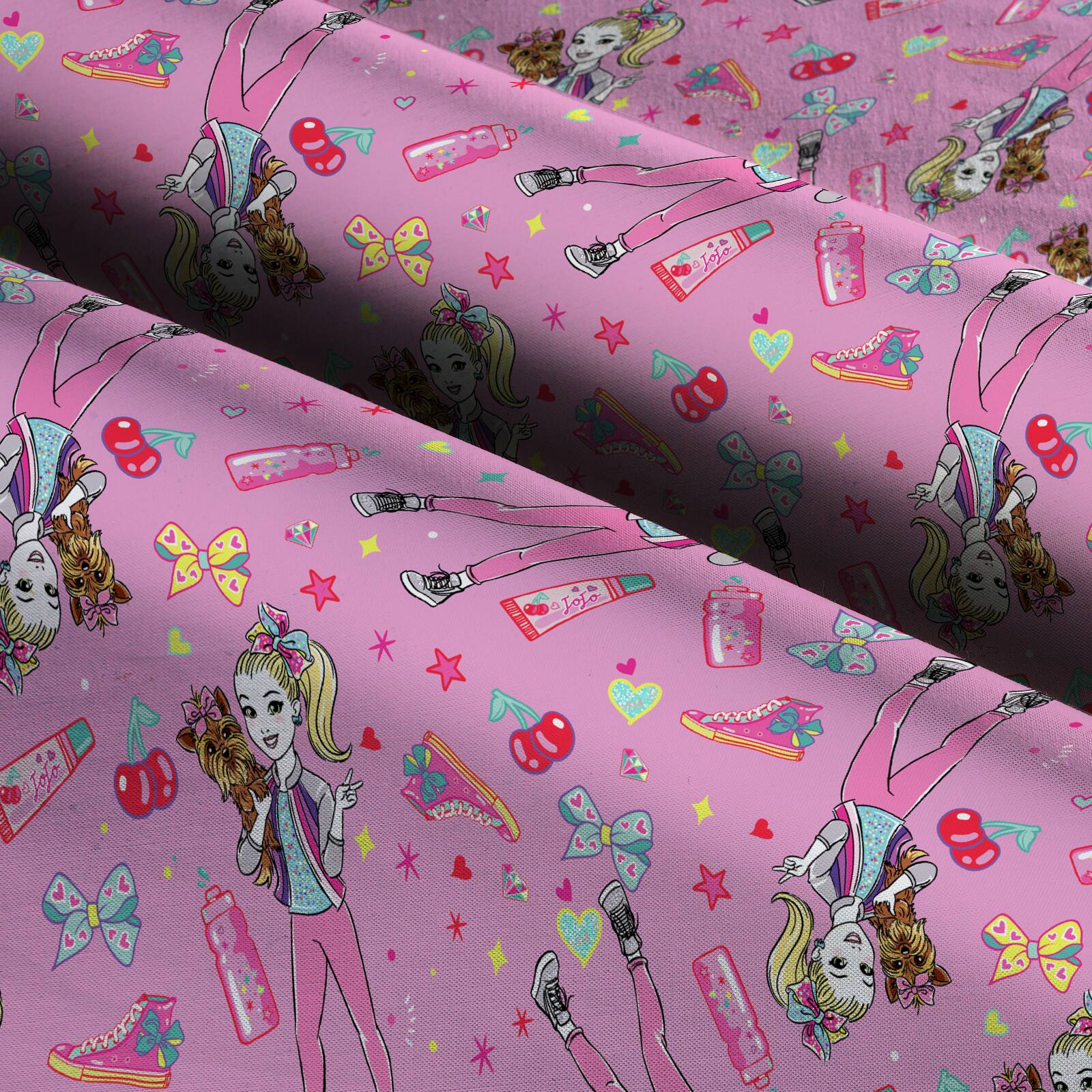 Nickelodeon JoJo Siwa & BowBow Cotton Fabric