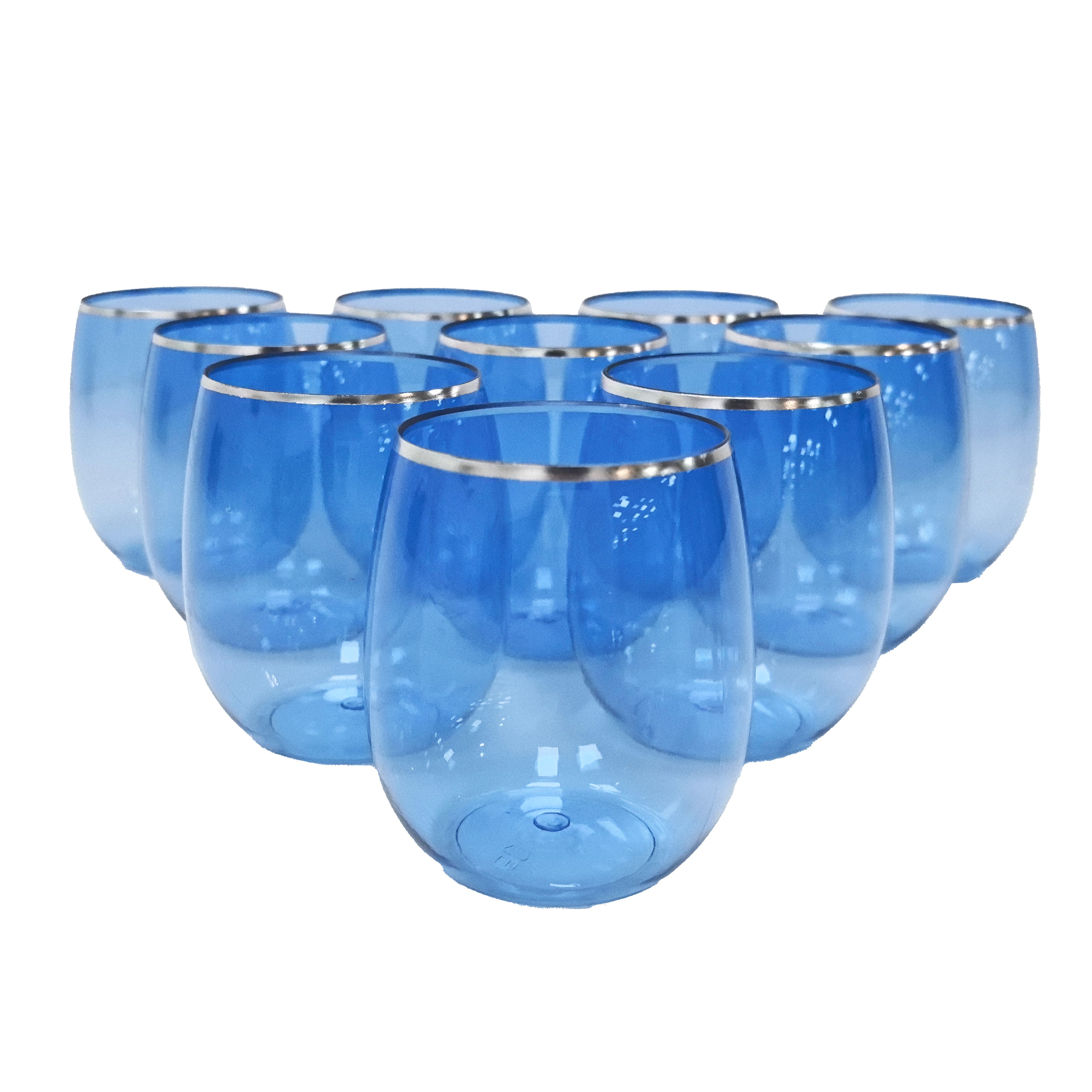 Modern Coast 12oz. Blue Wine Glasses, 10ct. by Celebrate It™