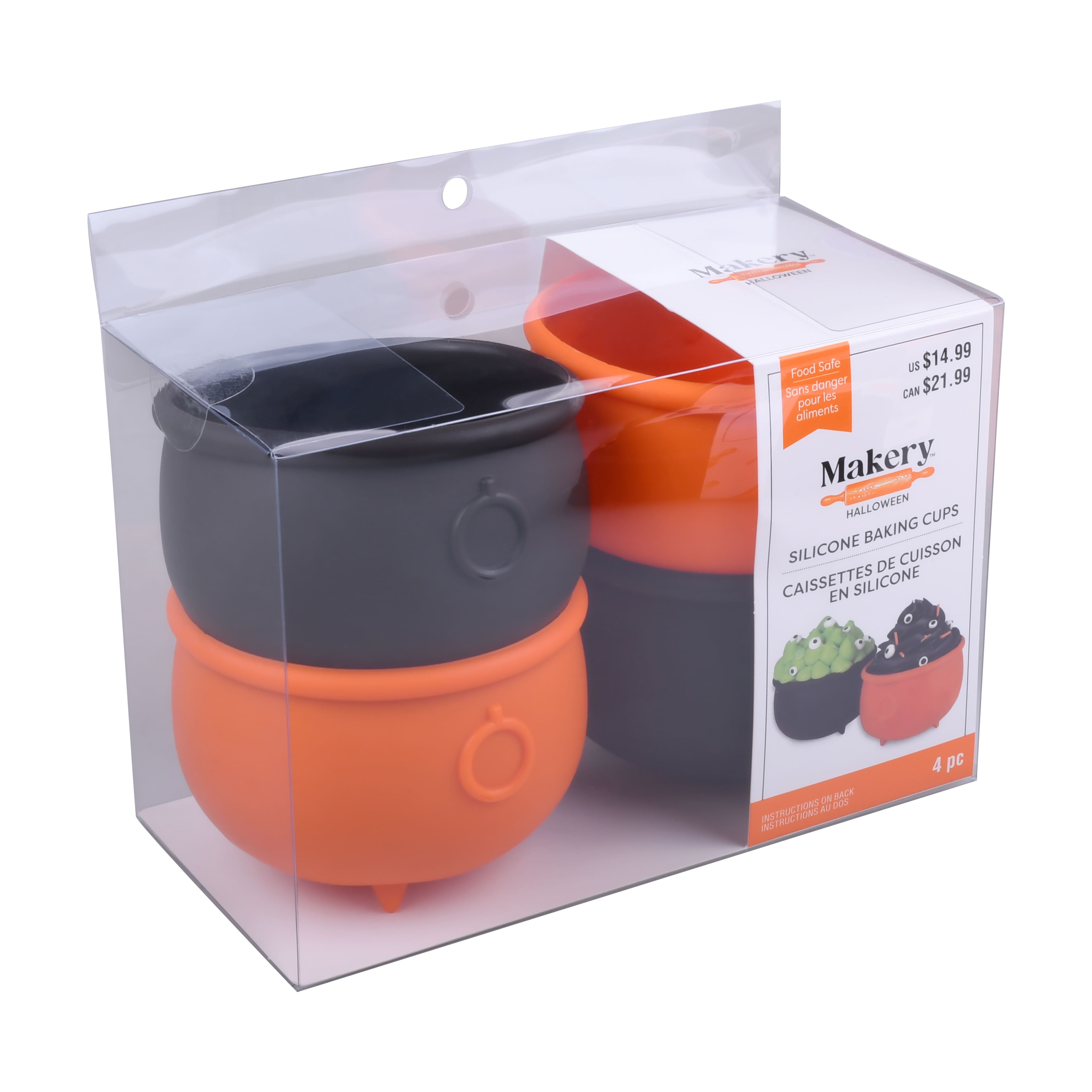 Halloween Cauldron Silicone Baking Cups, 4ct. by Makery™