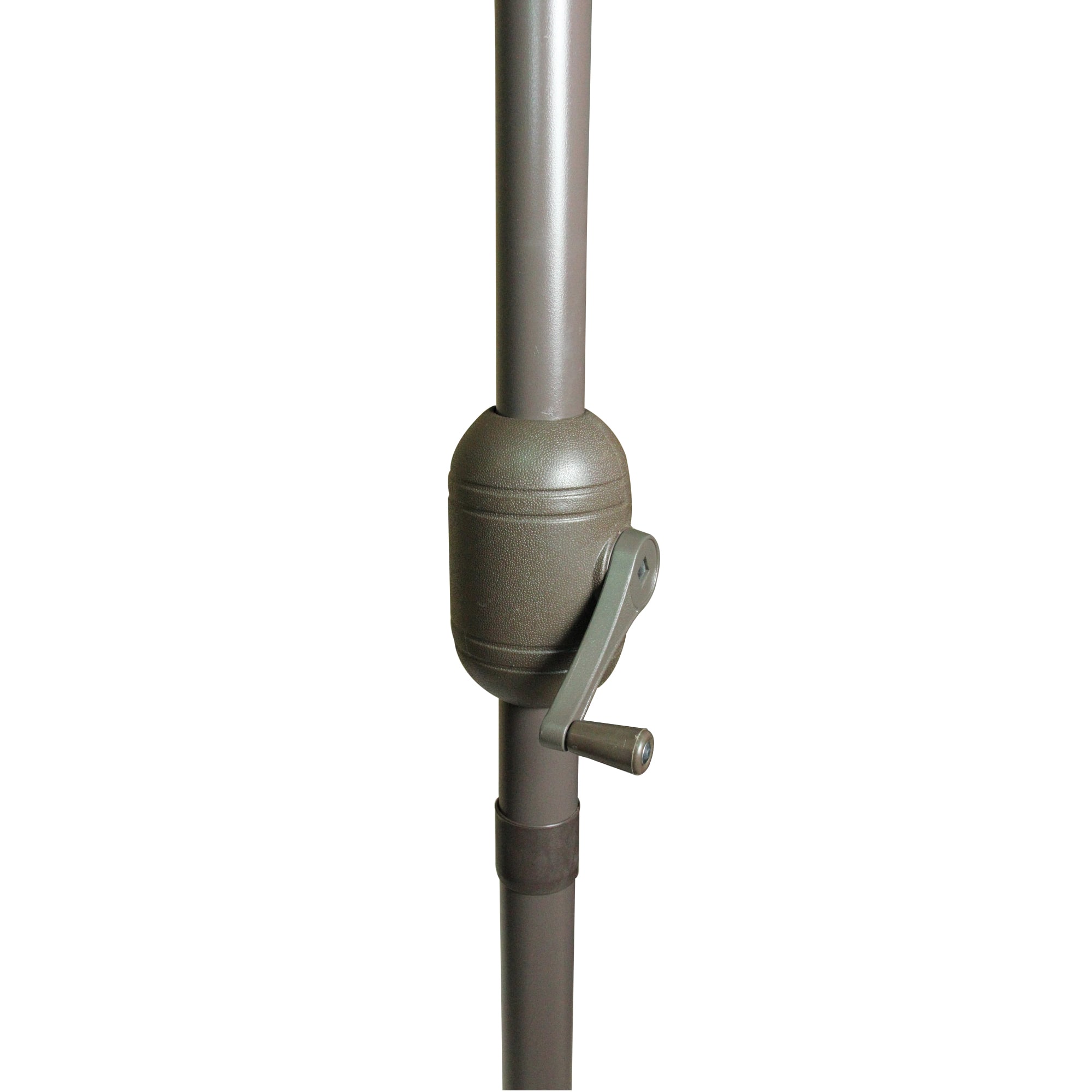 10ft. Red Patio Market Umbrella with Hand Crank