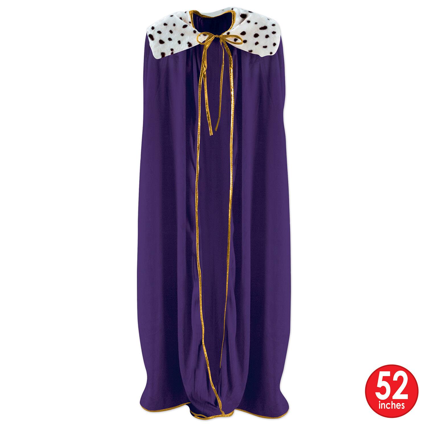 Beistle 52" Purple Adult King or Queen Robe