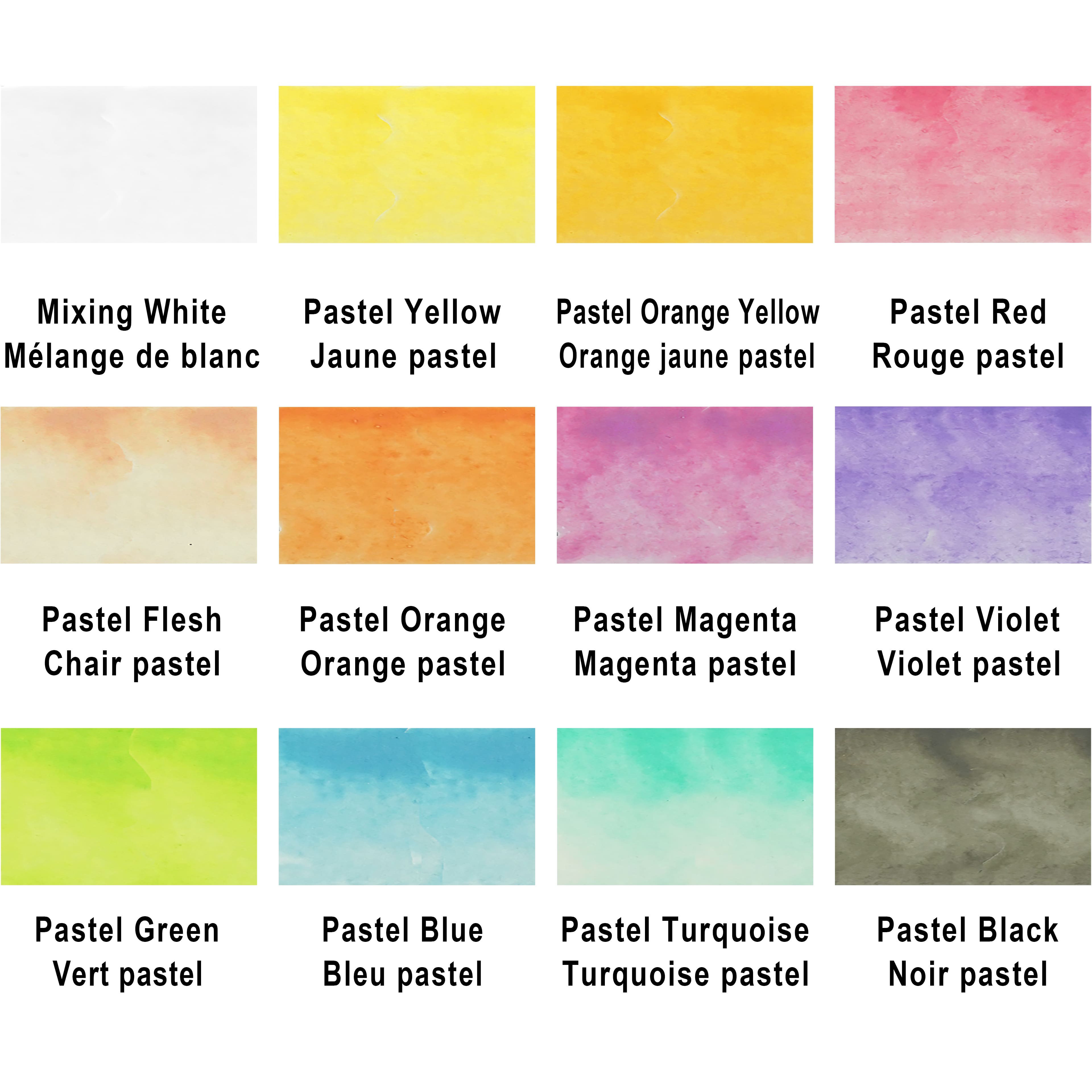 6 Pack: 12 Half Pans Pastel Watercolor Set by Artist's Loft™