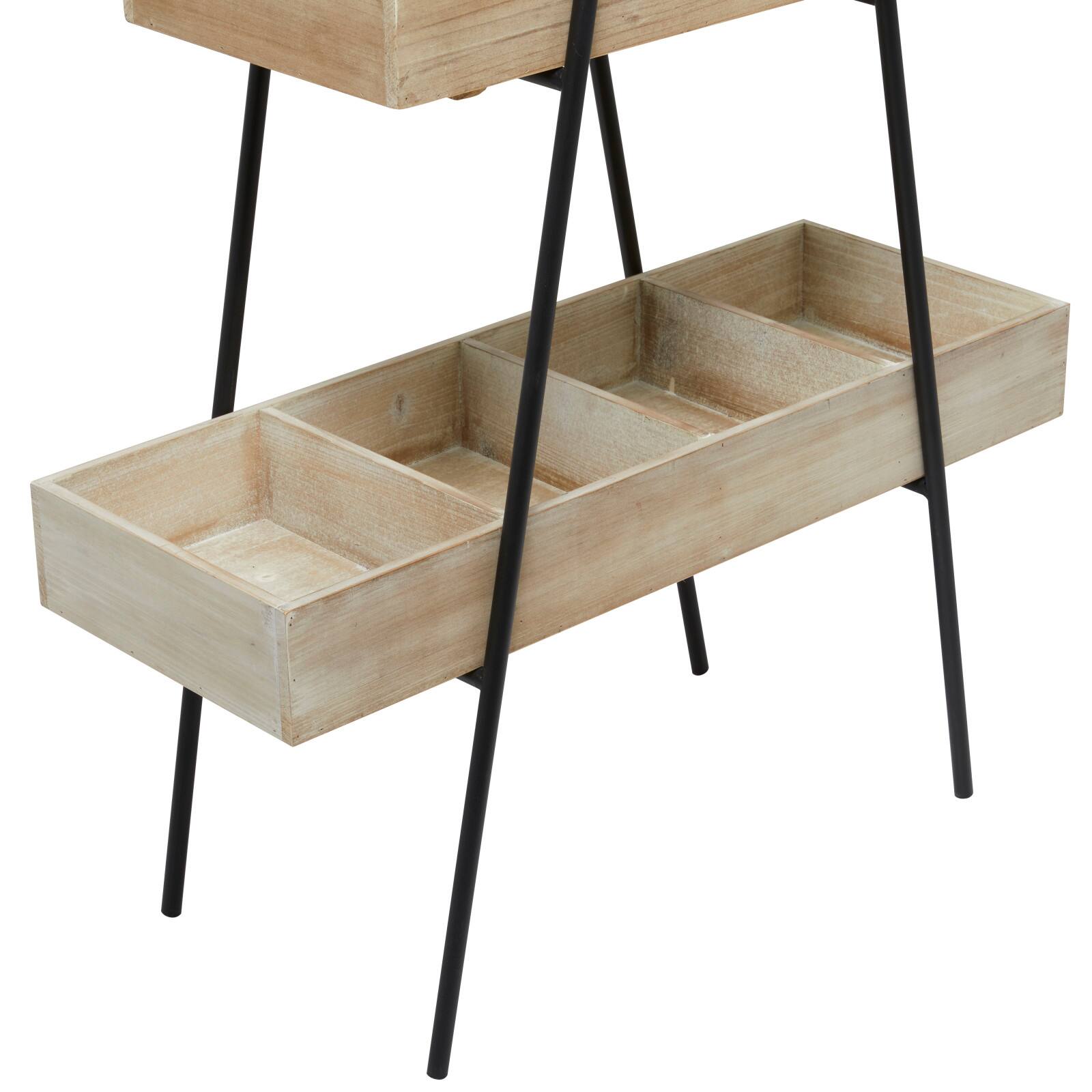 Brown Fir Modern Farmhouse Plantstand, 56" x 32" x 13"
