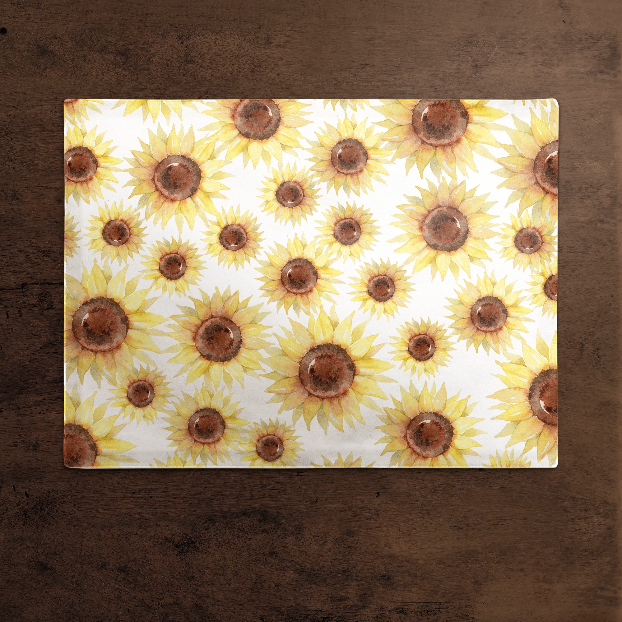 Sunflower Pattern 18" x 14" Cotton Twill Placemat