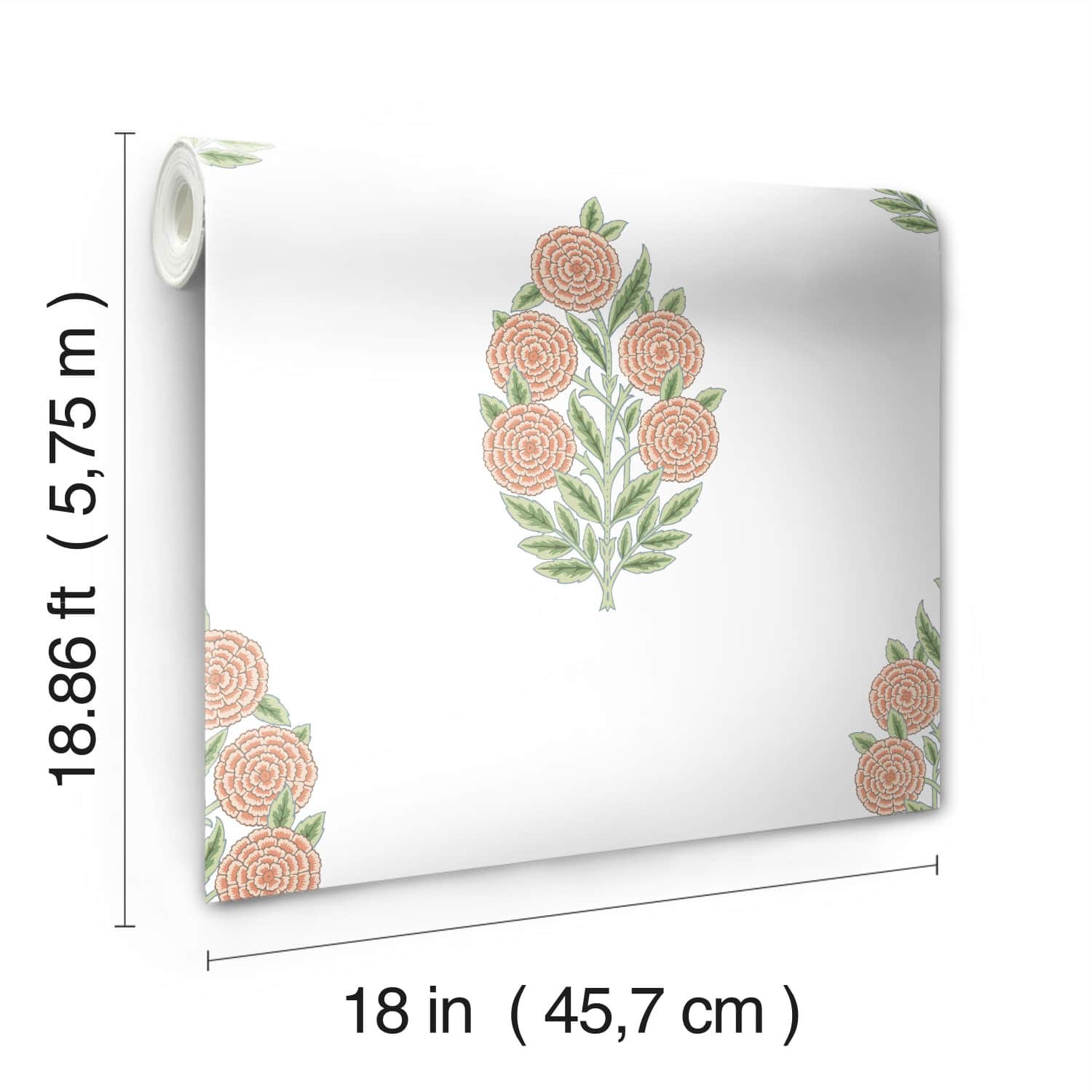 RoomMates Tamara Day Dutch Floral Peel & Stick Wallpaper