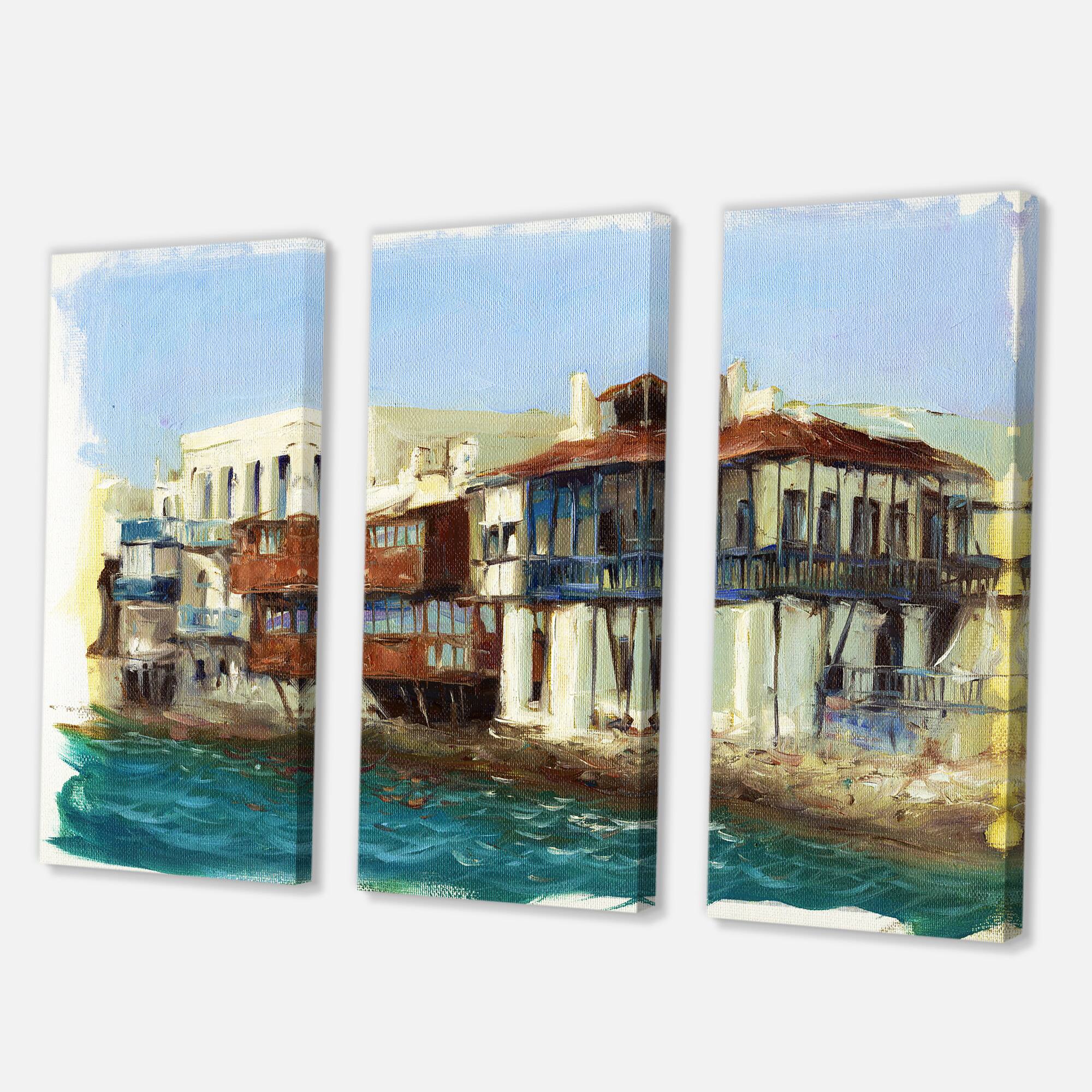 Designart - Old Houses On The Island of Mykonos Greece