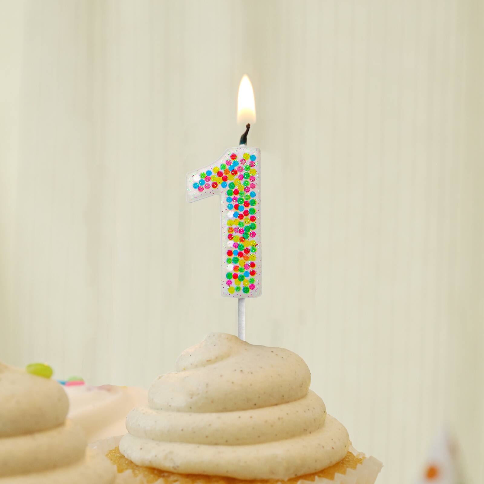 Confetti Number Birthday Candle by Celebrate It™