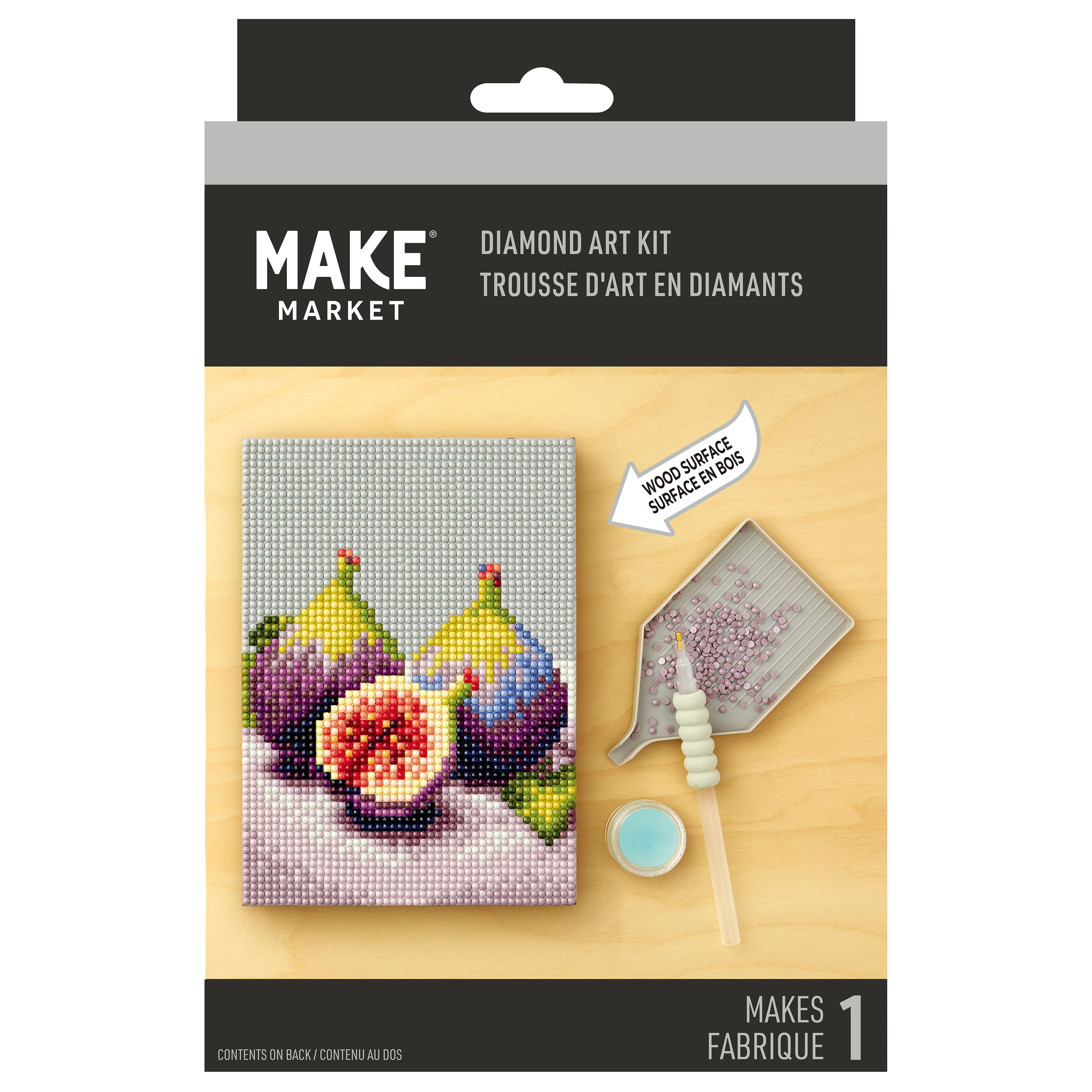 5" x 7" Figs Wood Plank Diamond Art Kit by Make Market®
