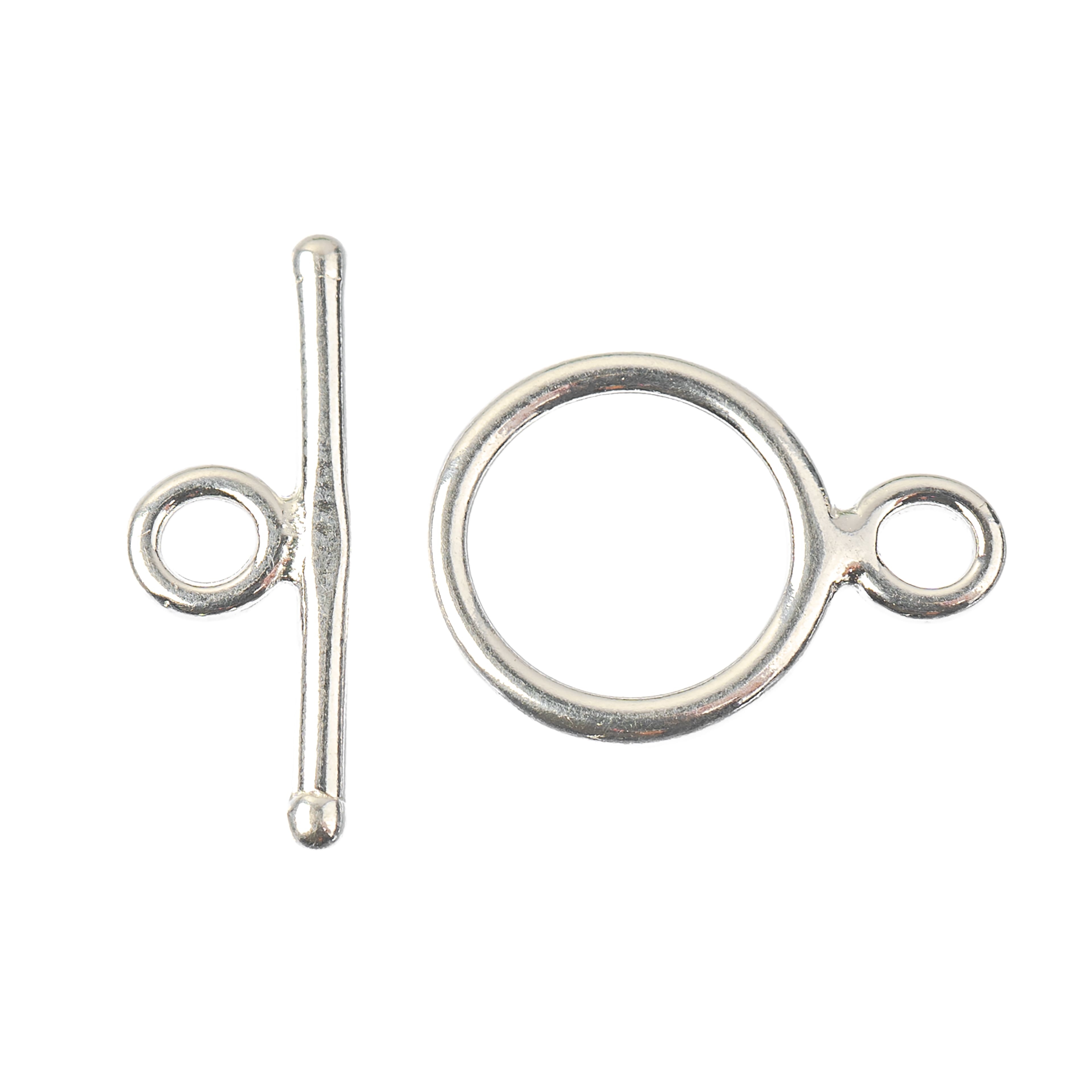 Sterling Silver Round Toggle Clasp Set by Bead Landing™
