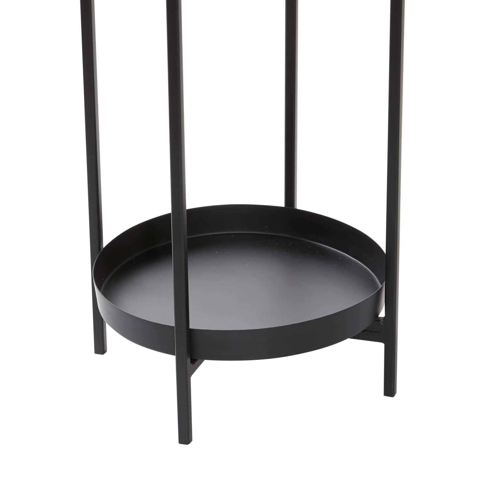 Black Metal Modern Stand Planter Set