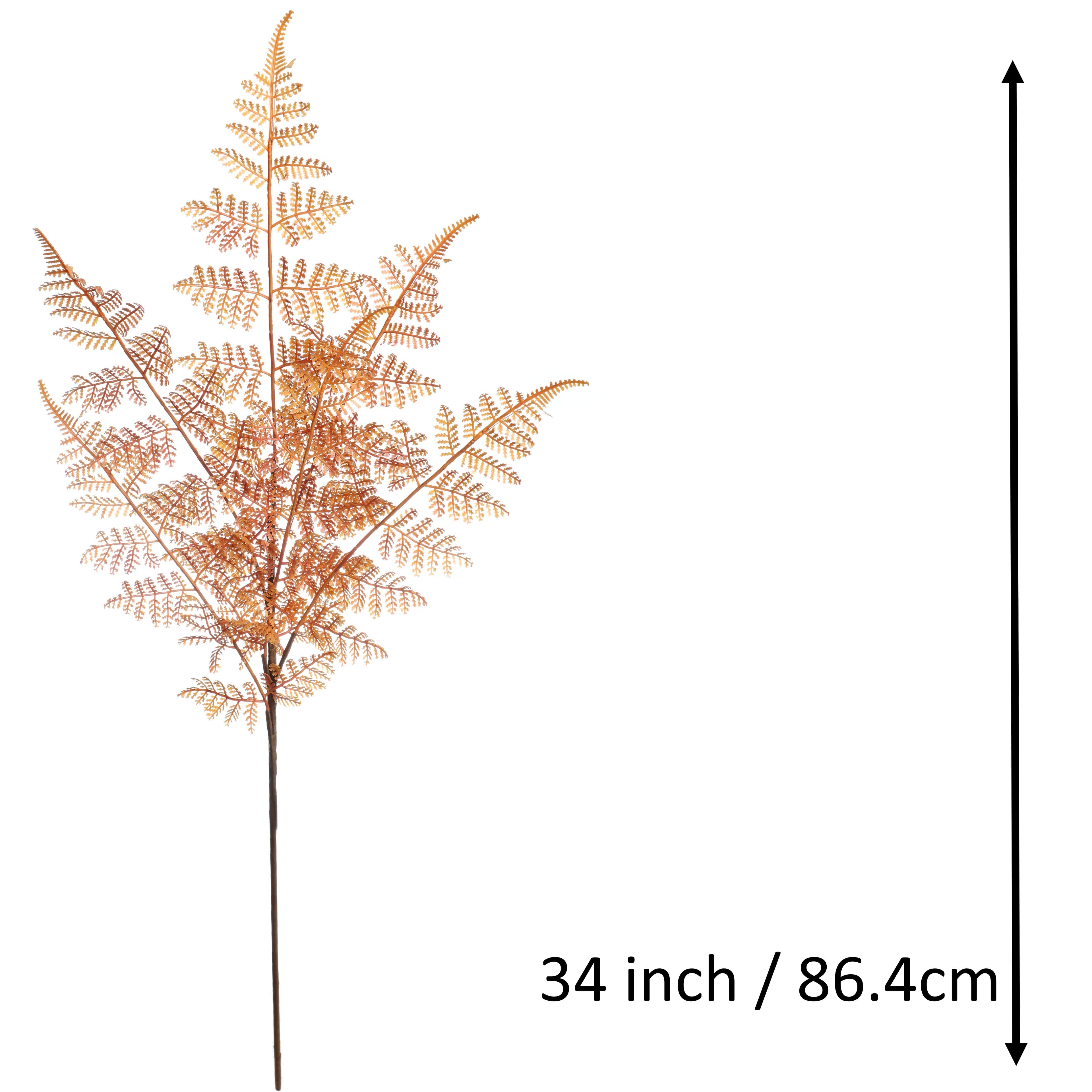 34" Orange Fern Leaf Stem by Ashland®