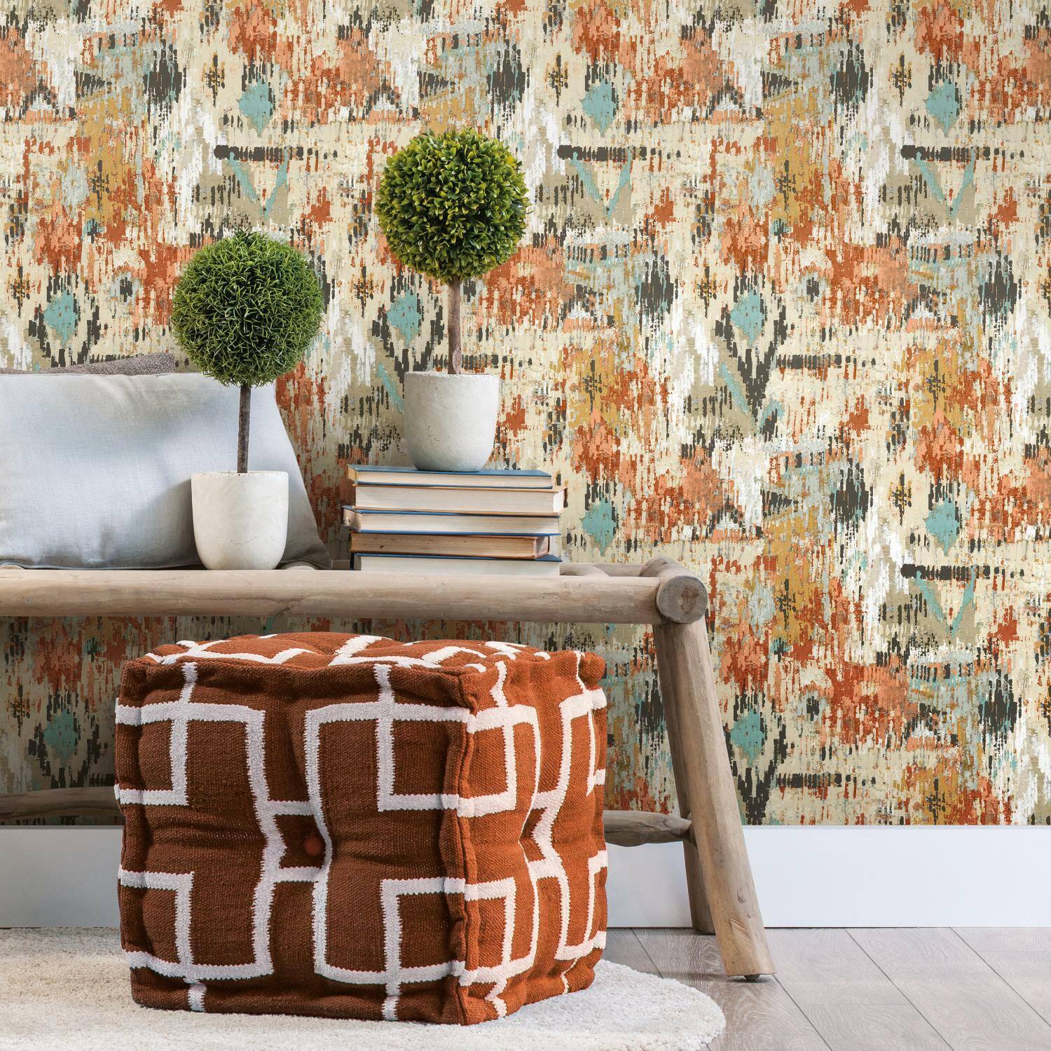 RoomMates Aztec Peel & Stick Wallpaper
