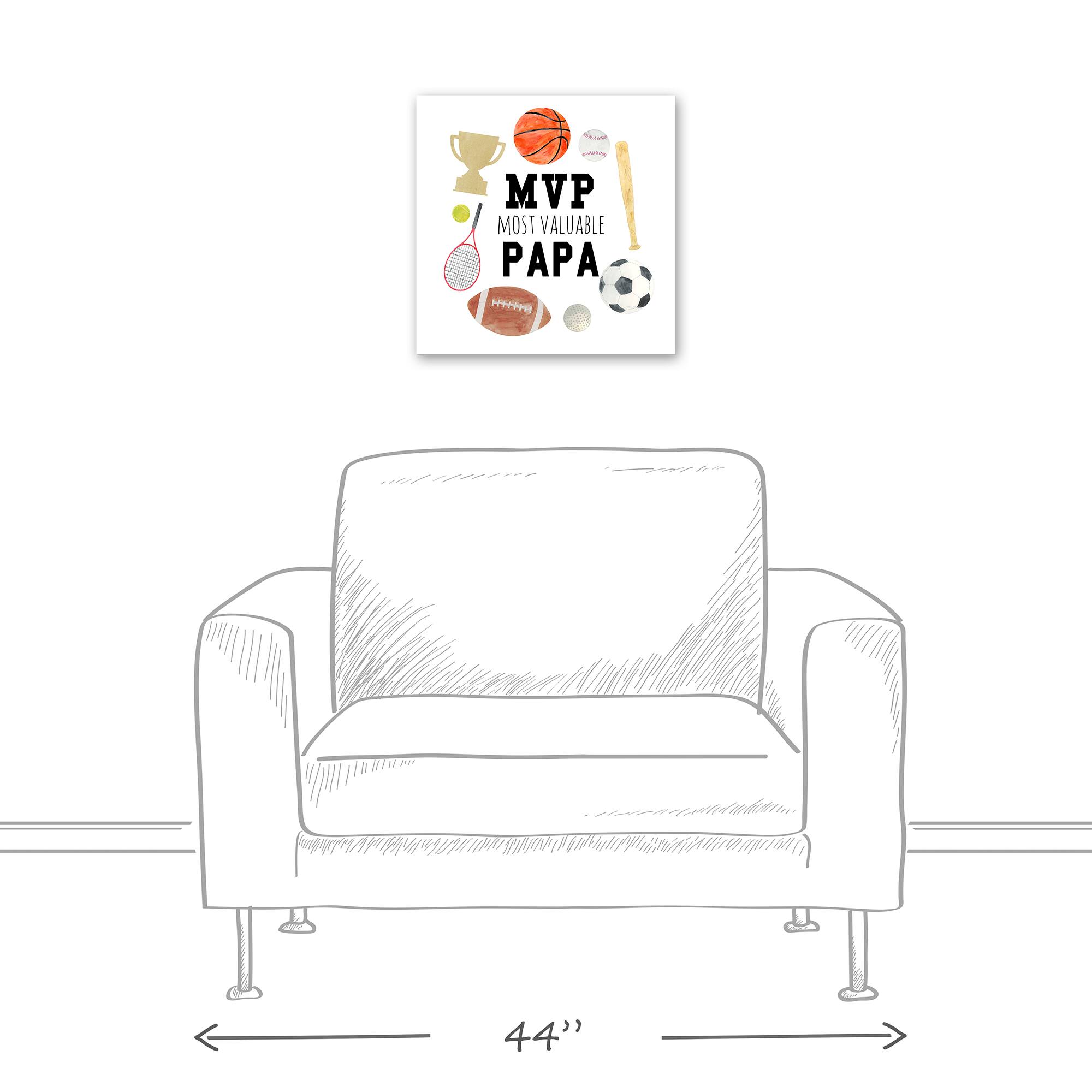Most Valuable Papa Canvas Wall Art