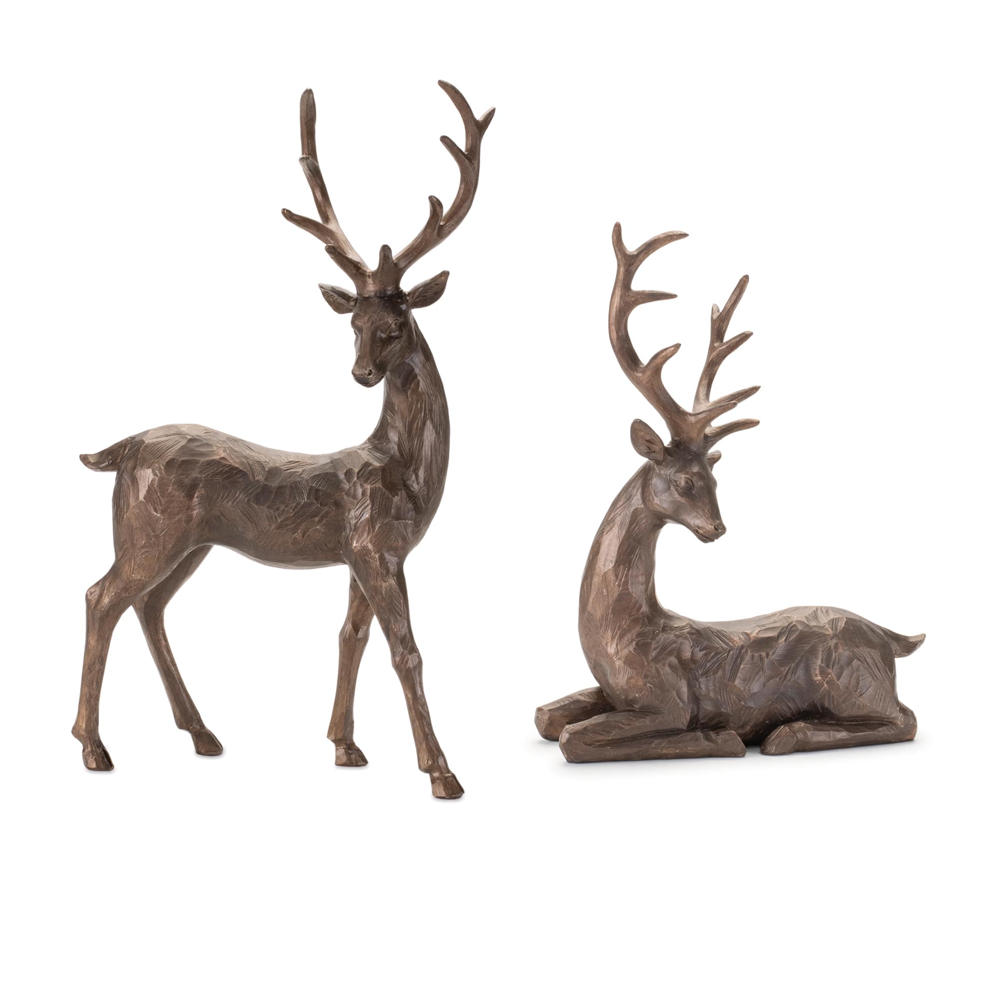 Winter Deer Figurine Set