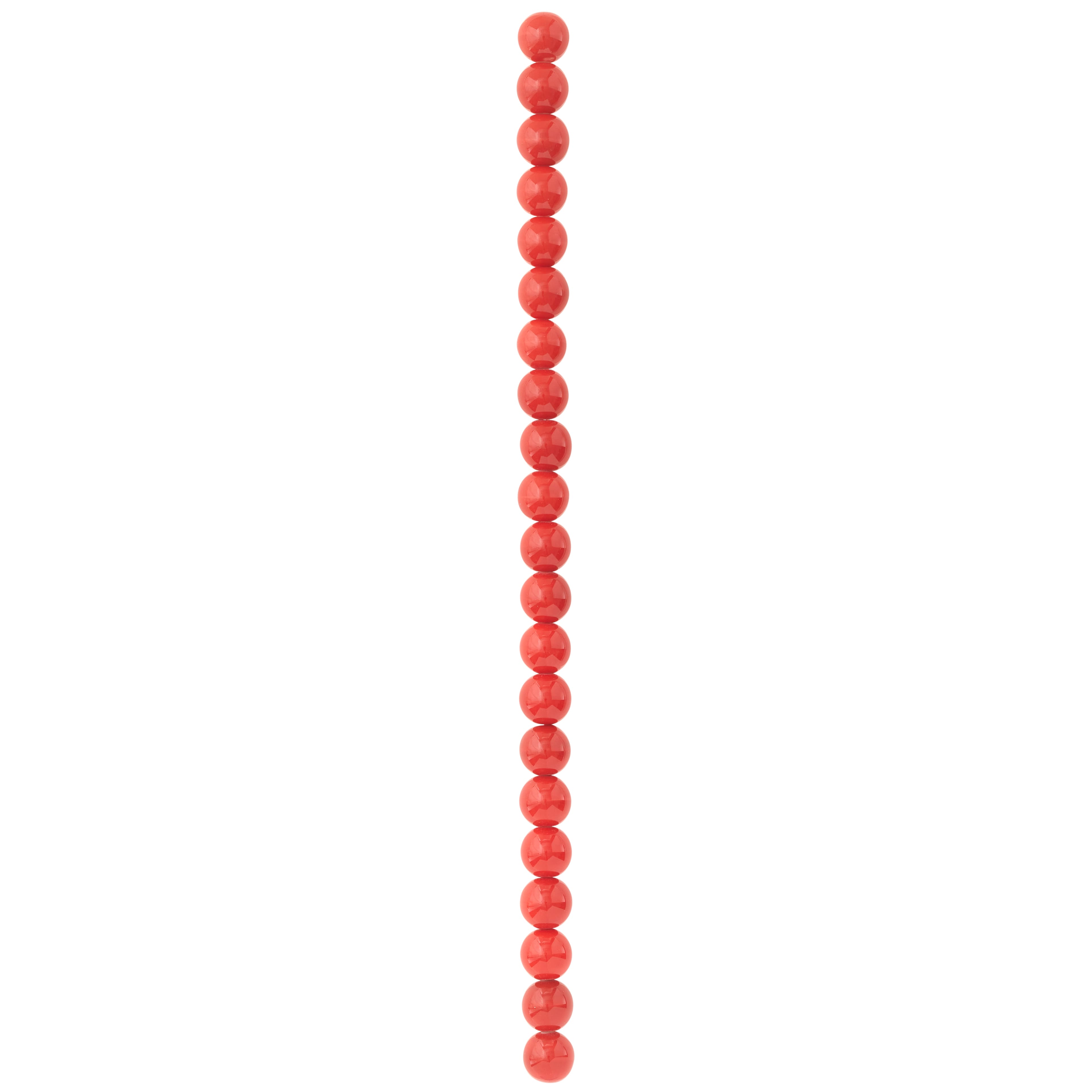 12 Pack: Red Ceramic Round Beads, 10mm by Bead Landing™