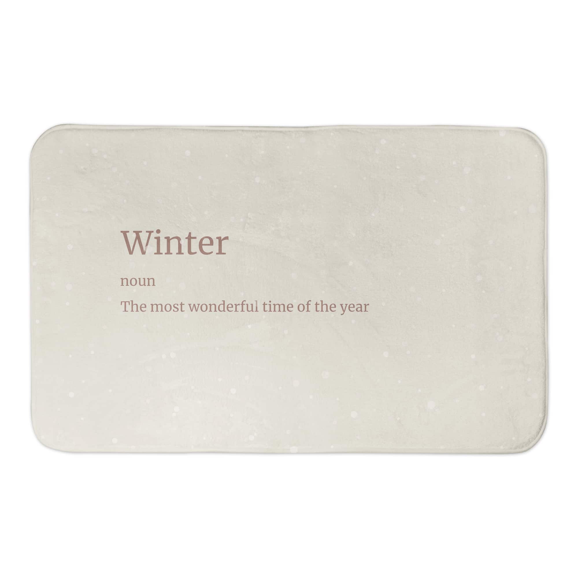 Designs Direct Winter Defined Bath Mat, 34" x 21"