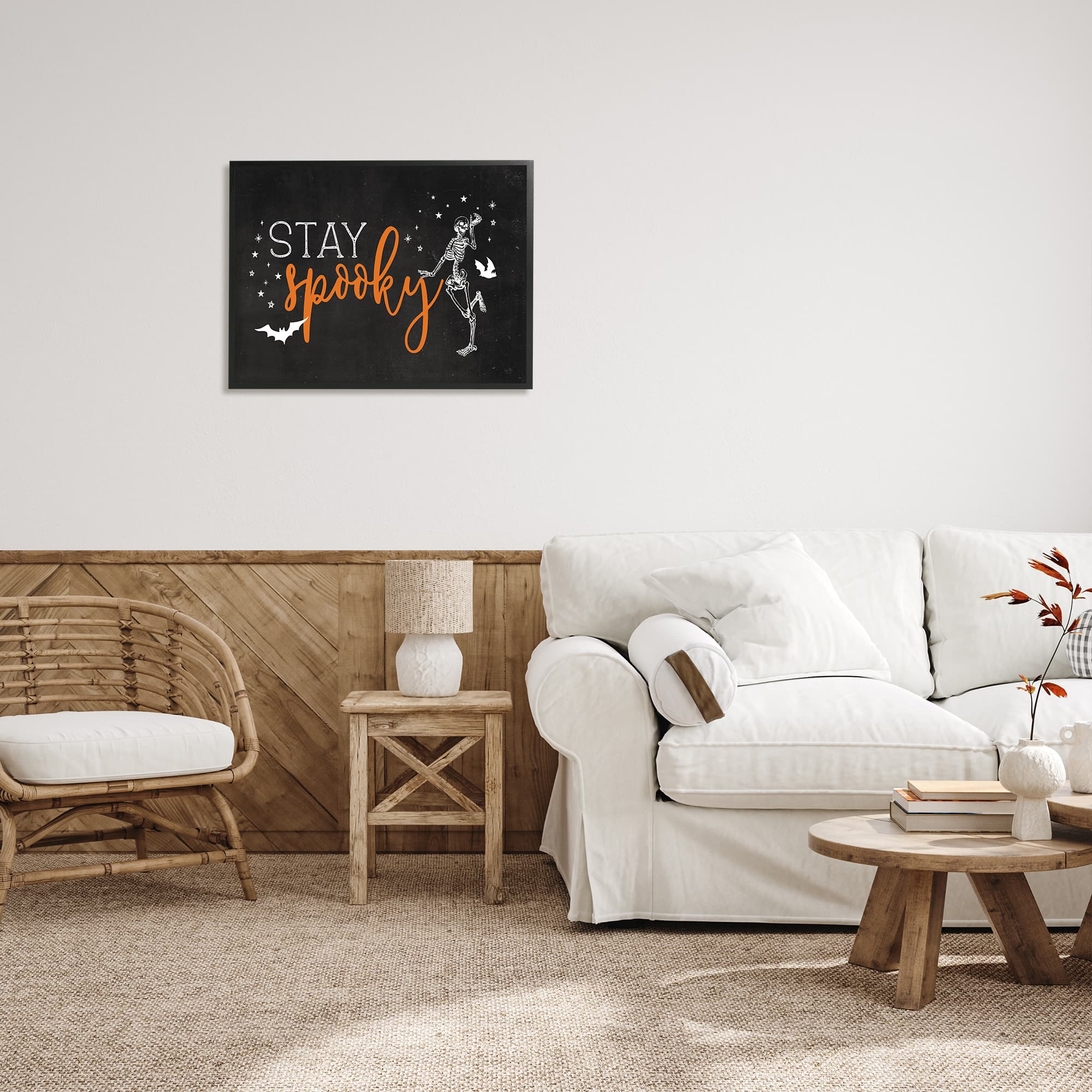Stupell Industries Stay Spooky Skeleton Framed Giclee Art