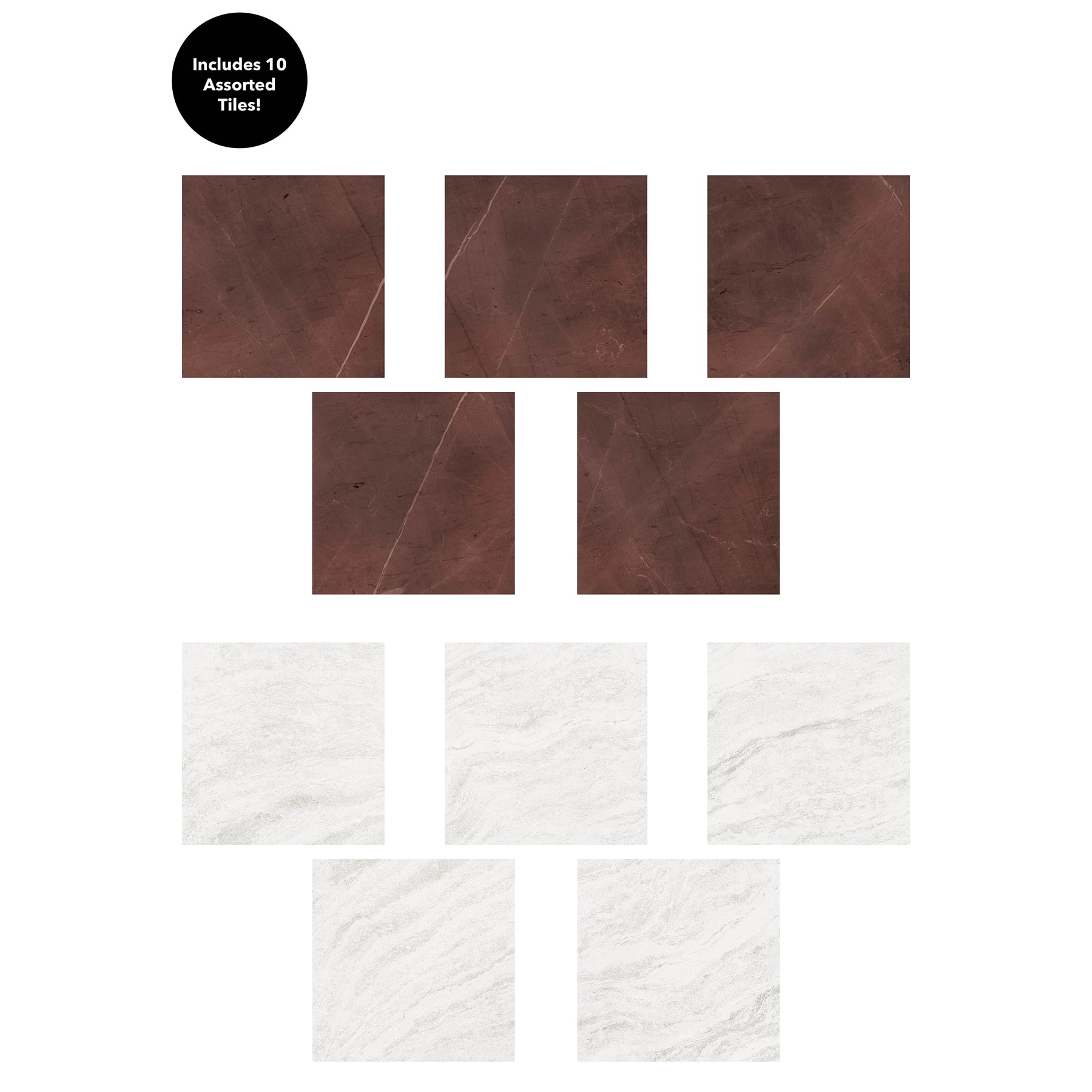 Chris Loves Julia Bonneville Peel & Stick Floor Tiles, 10ct.