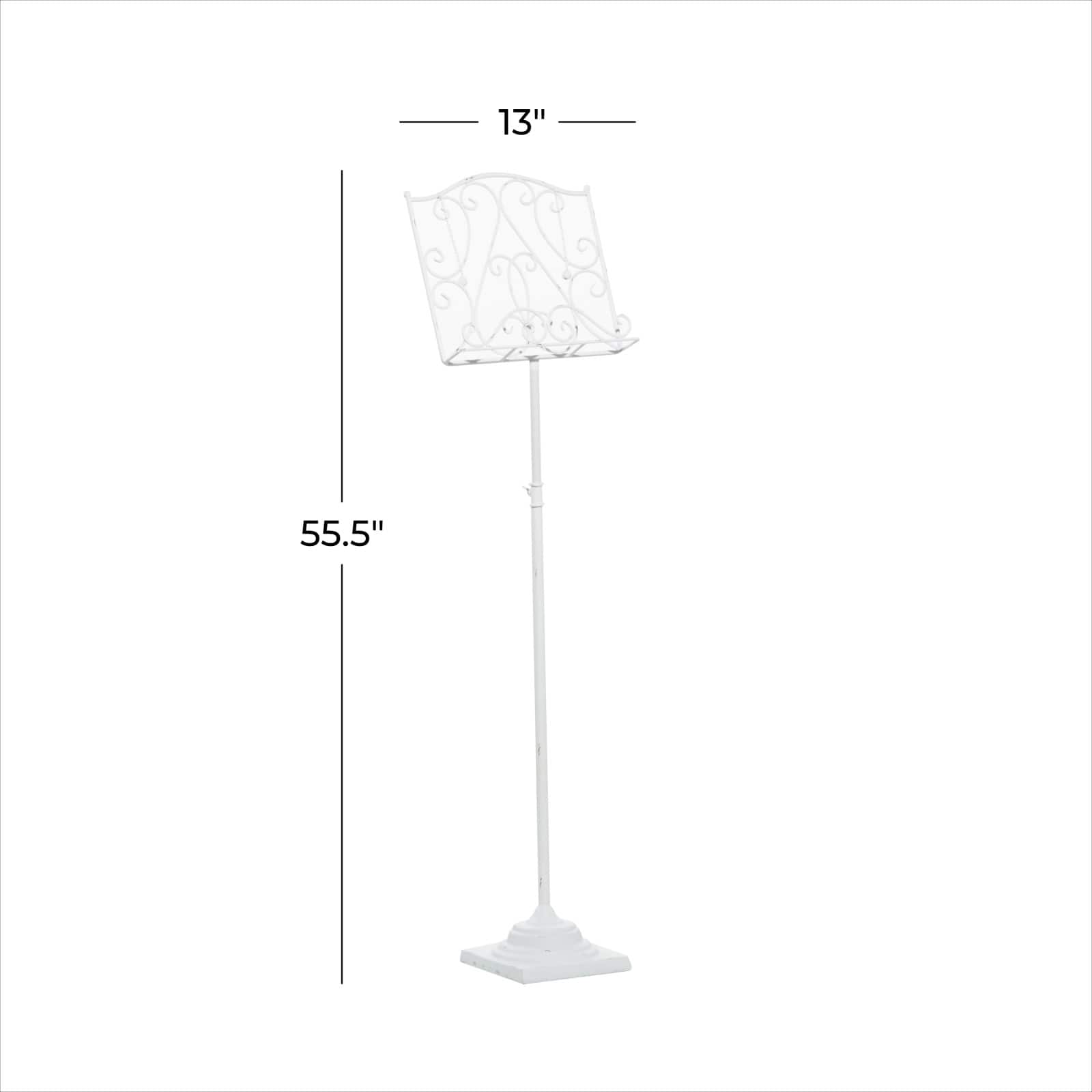 White Metal Farmhouse Easel, 56" x 13" x 8"