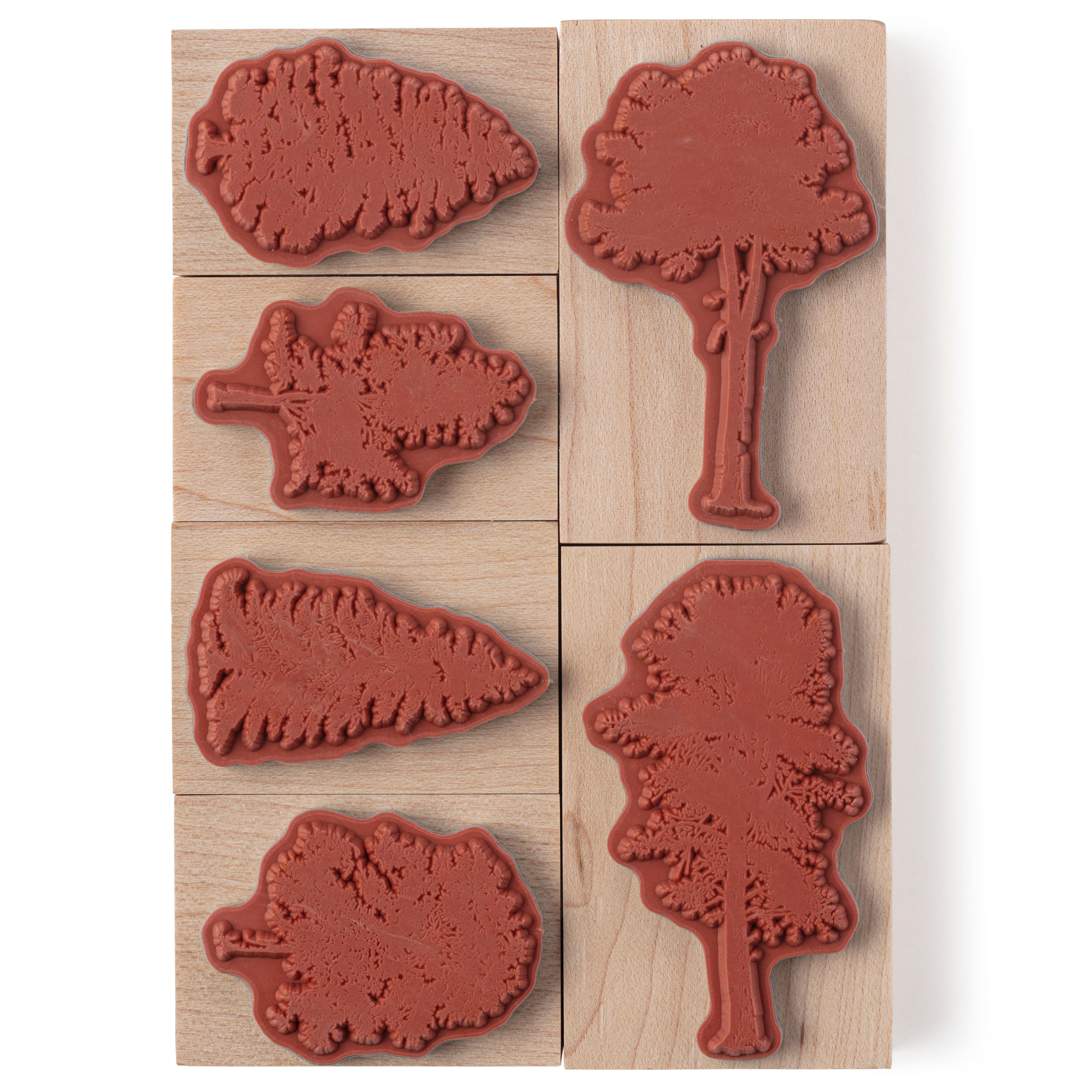 6 Pack: Trees Wood Stamp Set by Recollections™