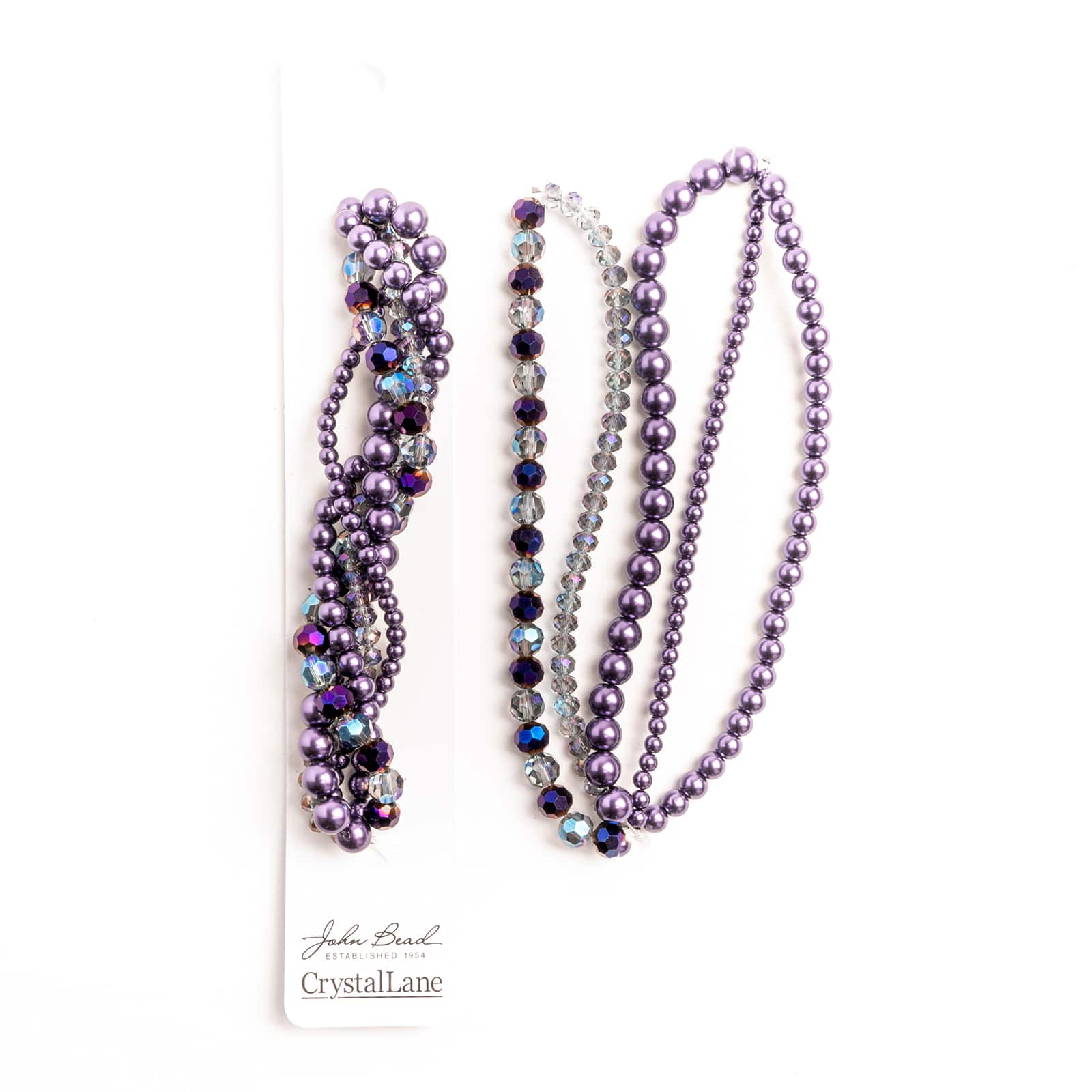 Crystal Lane DIY 6" 5 Twisted Pearls & Crystal Beads Strands