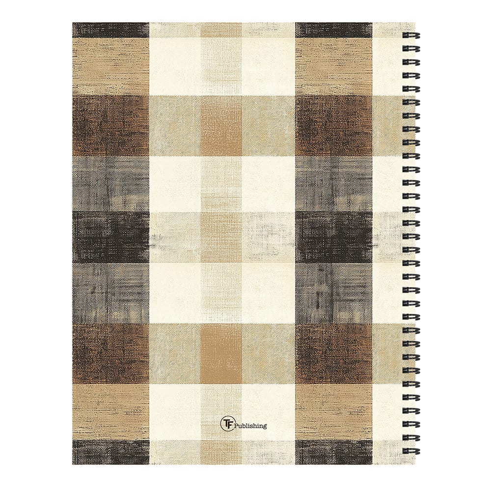 TF Publishing Large Checkered Cowboy Weekly Monthly Planner