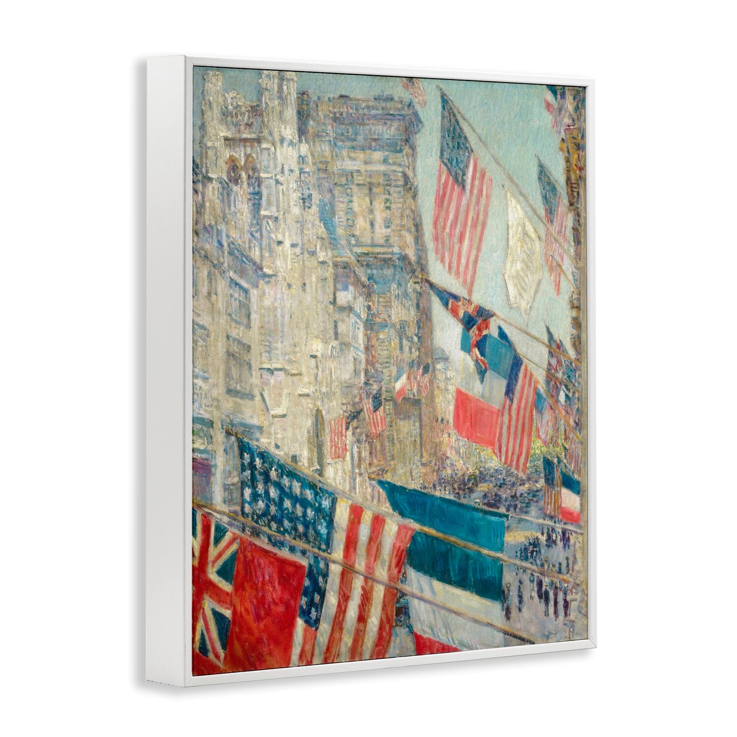 Stupell Industries Classic Americana Flags Framed Giclee Art