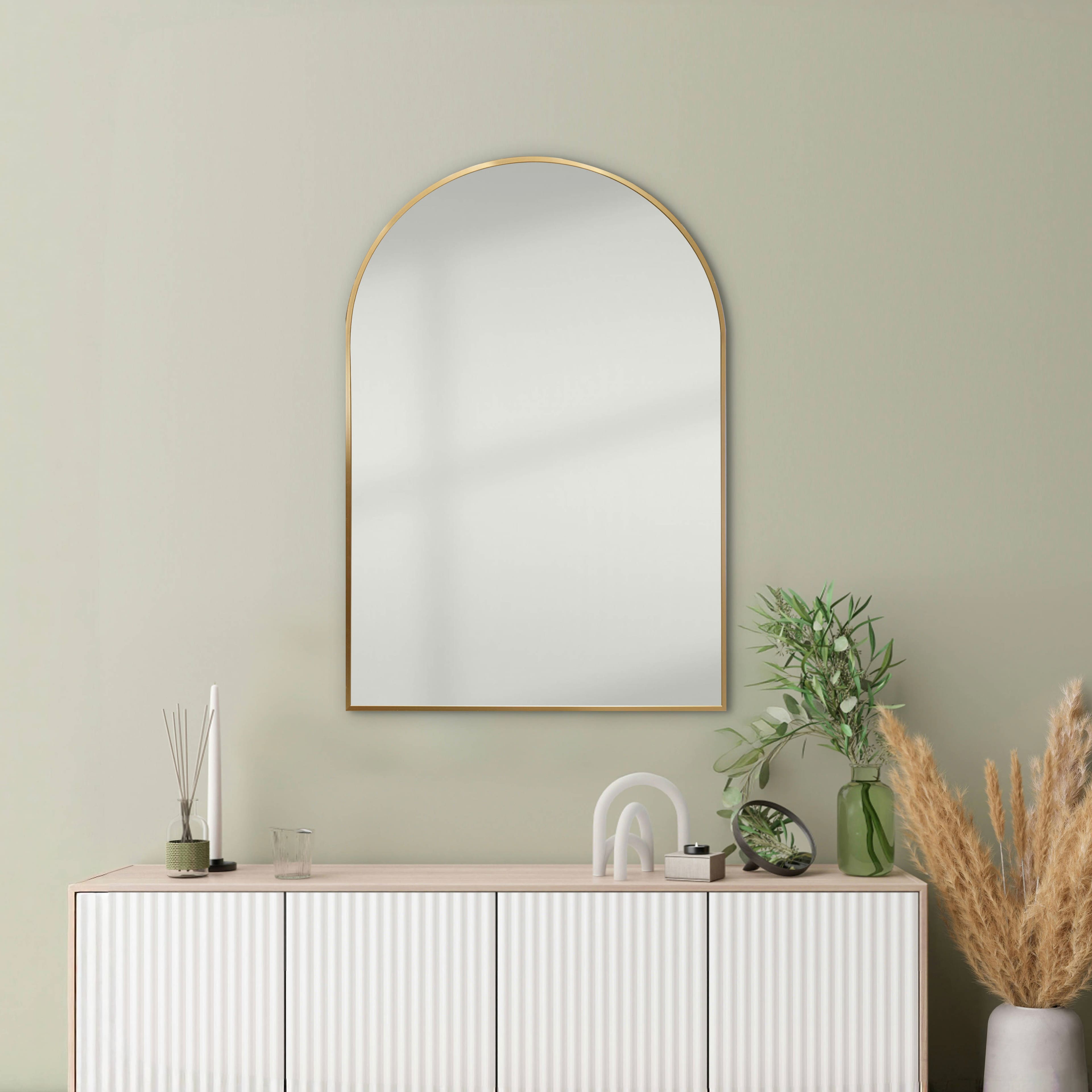 20" x 30" Gold Arch Decorative Mirror by Ashland®