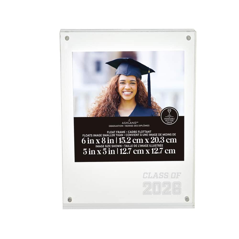 6" x 8" Clear Engravable 2026 Float Frame, Graduation by Ashland®