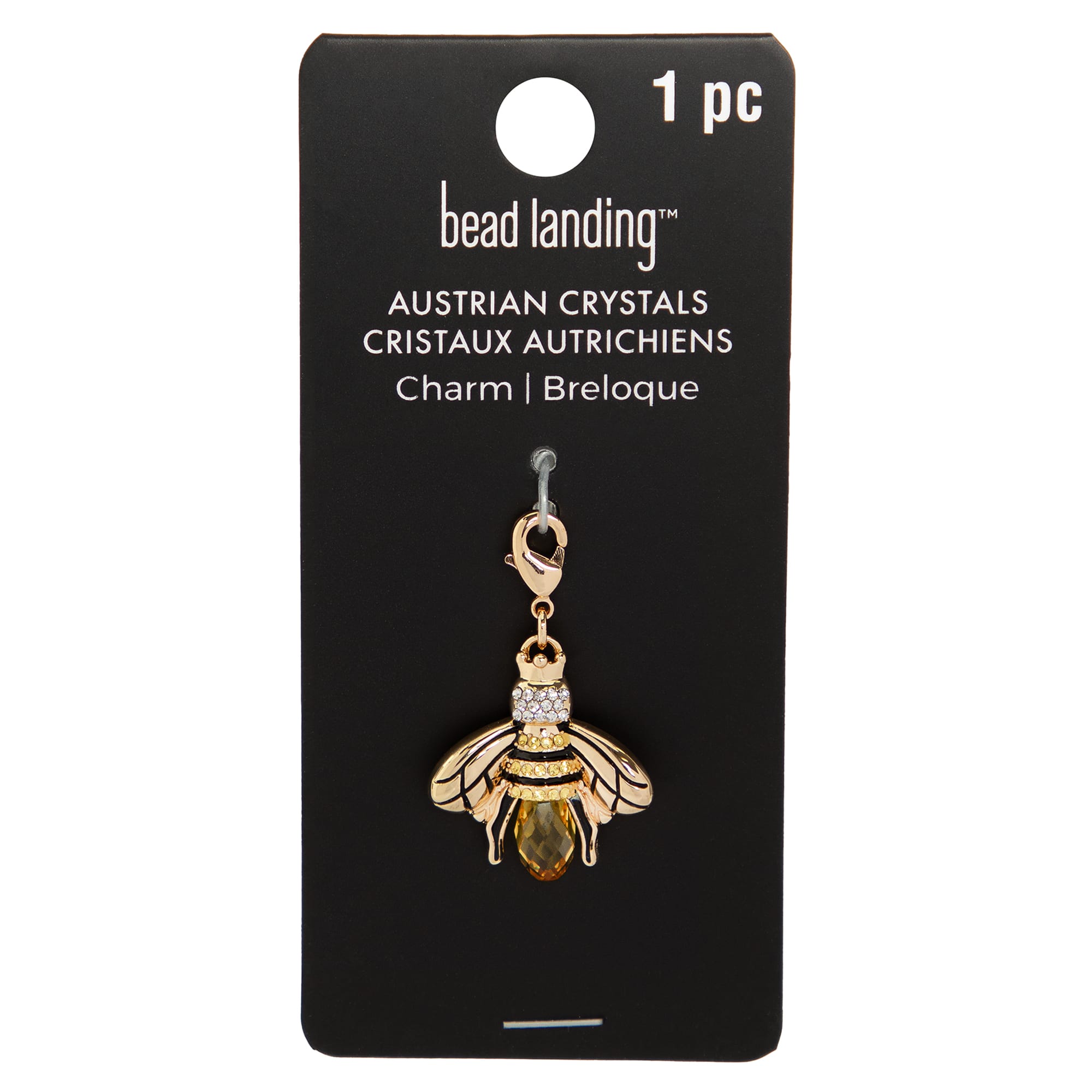 Bumble Bee Austrian Crystal Charm by Bead Landing™
