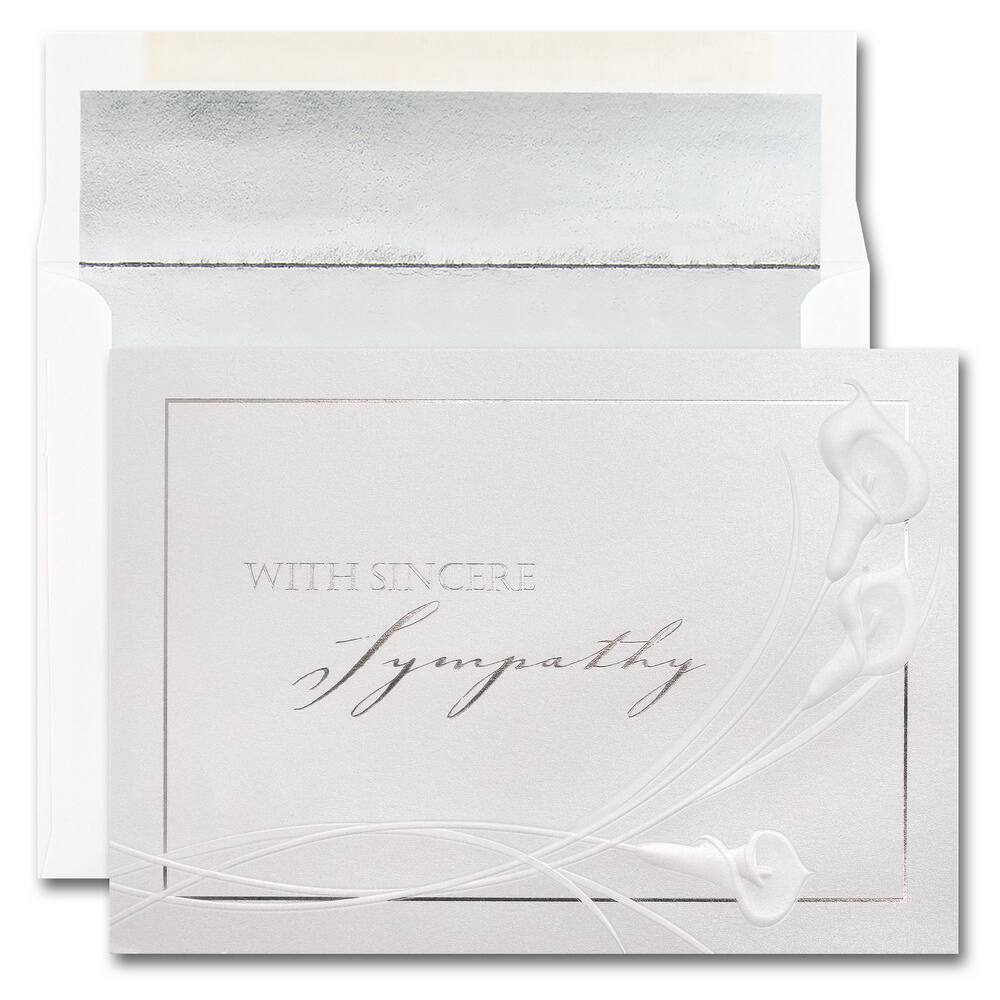 JAM Paper 5.625" x 7.875" Expression of Sympathy Cards & Envelopes, 25ct.