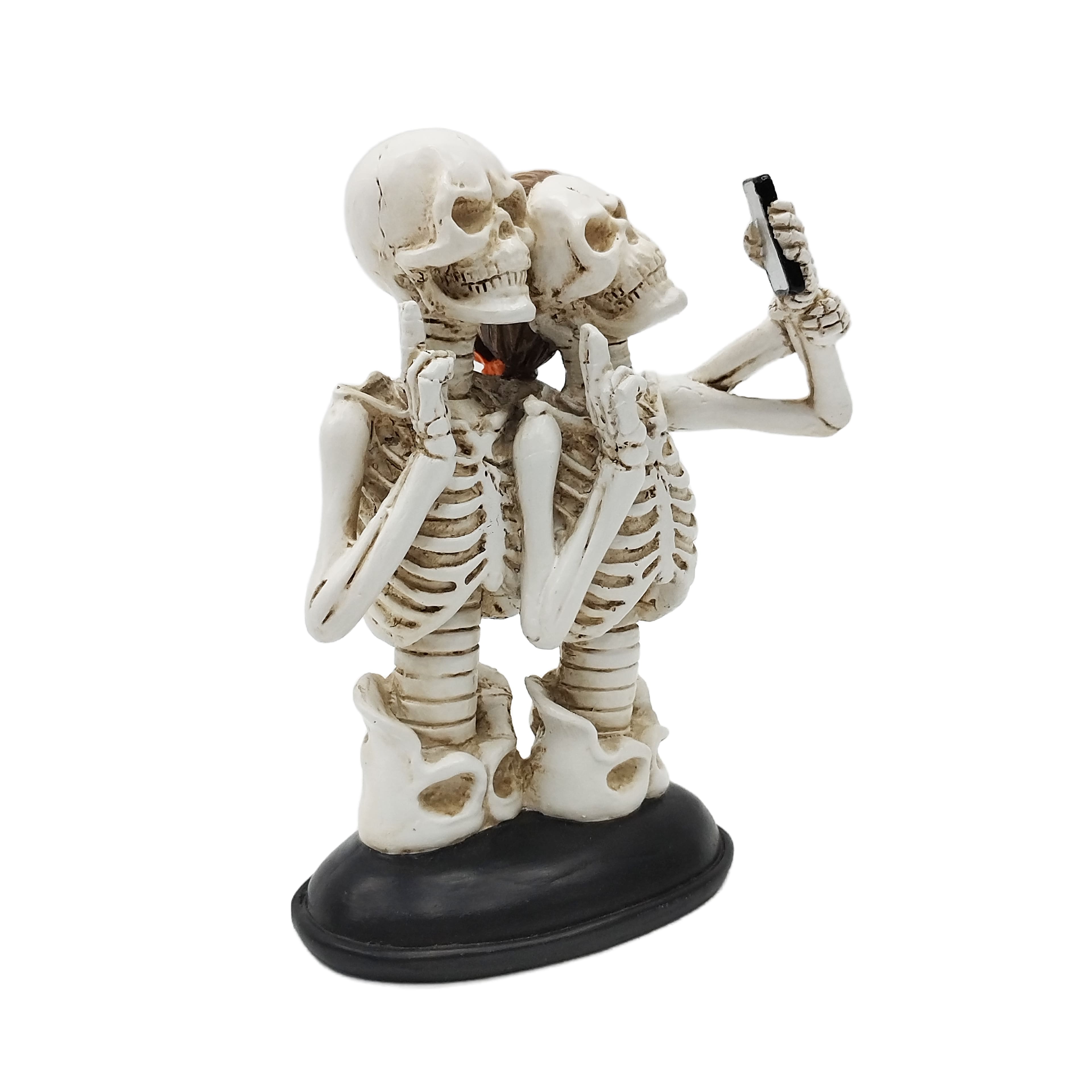 6.3" Selfie Couple Skeleton Tabletop Décor by Ashland®
