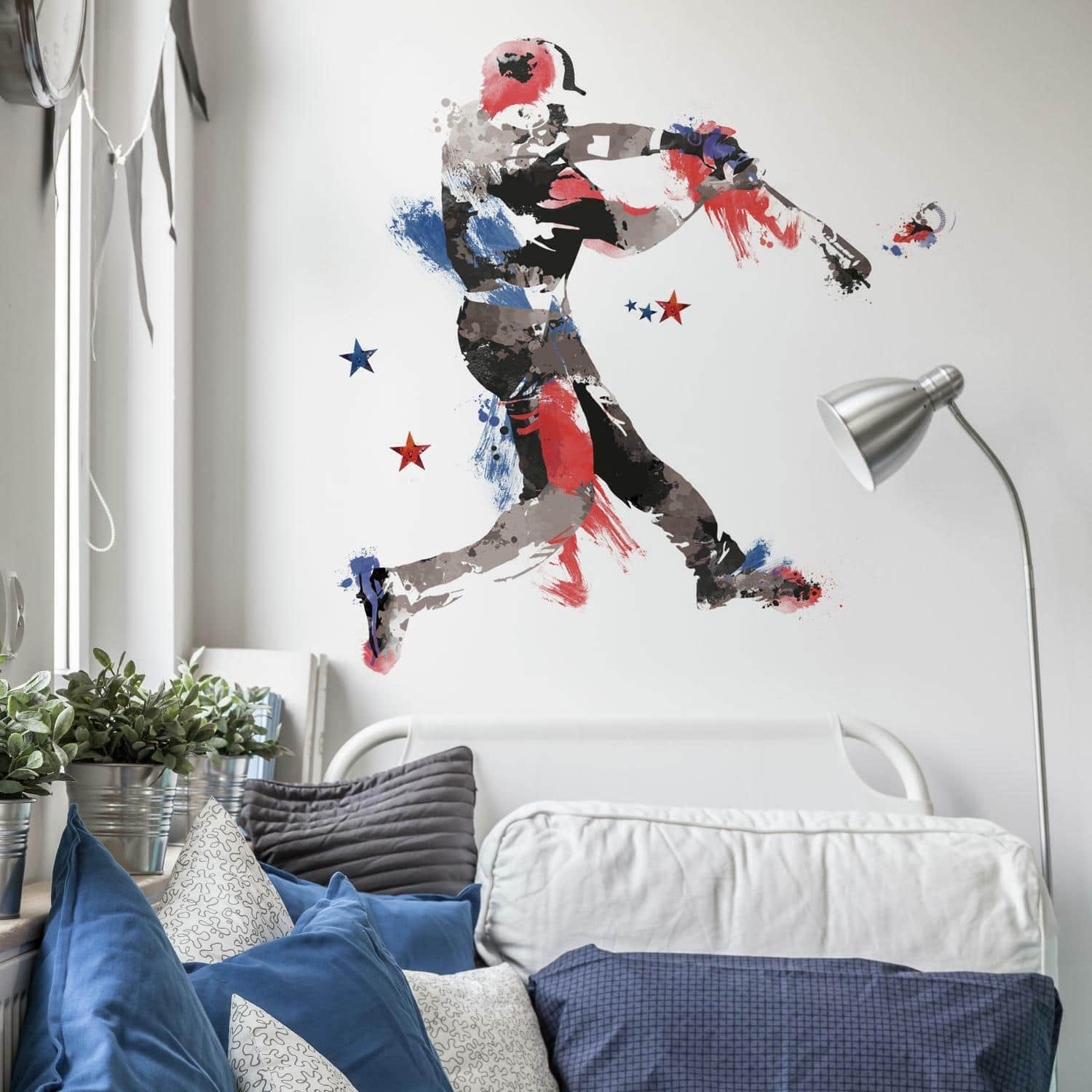 RoomMates Baseball Champion Giant Peel & Stick Wall Decals