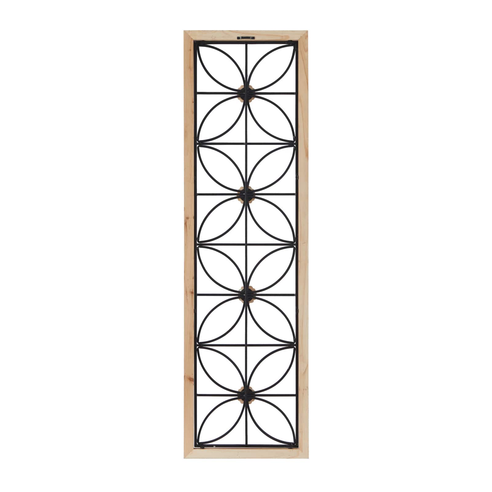 Black Metal Farmhouse Wall Decor, 15" x 1" x 50"