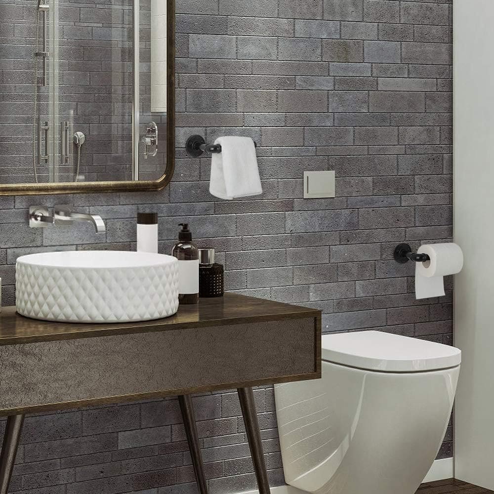 Wall-Mounted Industrial Pipe Toilet Paper Holder